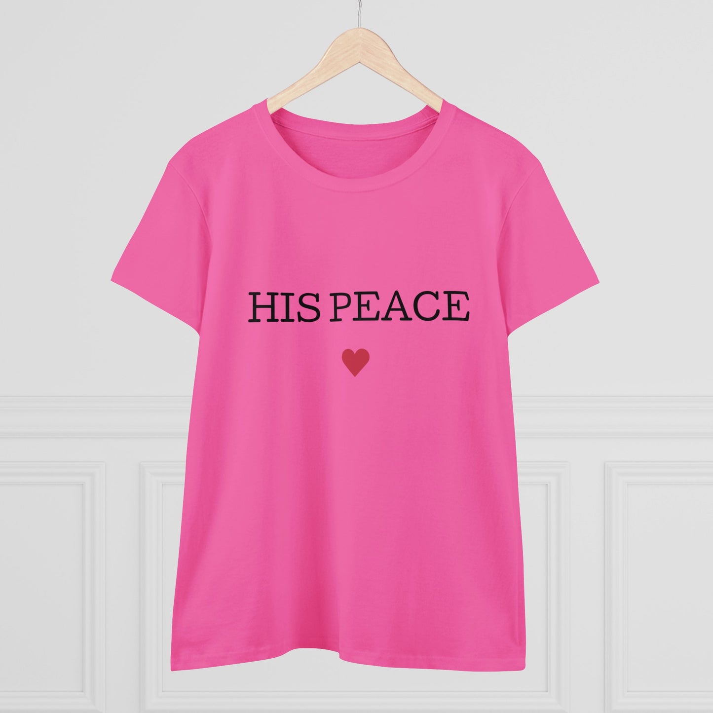 HIS PEACE Women's Midweight Cotton Tee