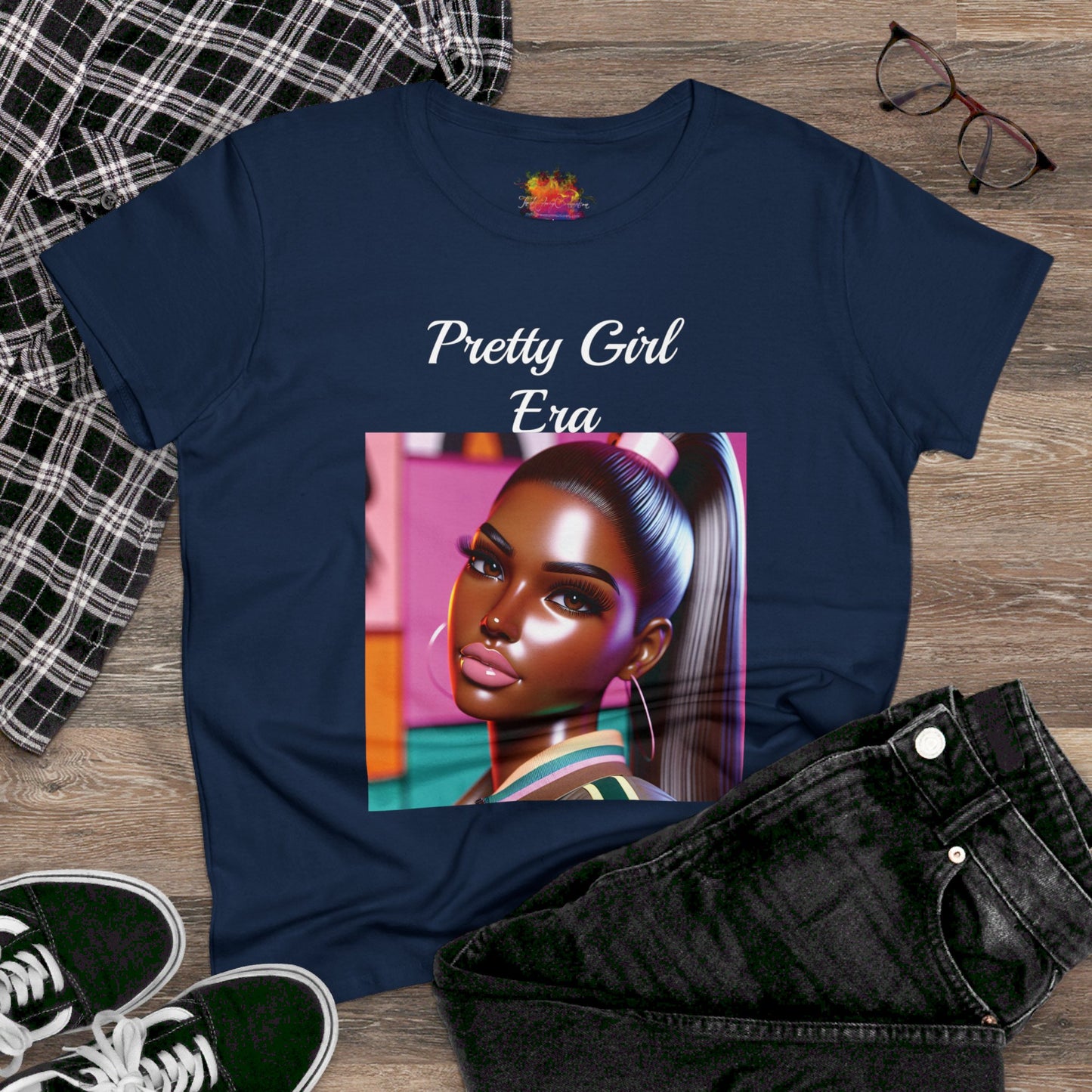 Pretty Girl Era Women's Midweight Cotton Tee