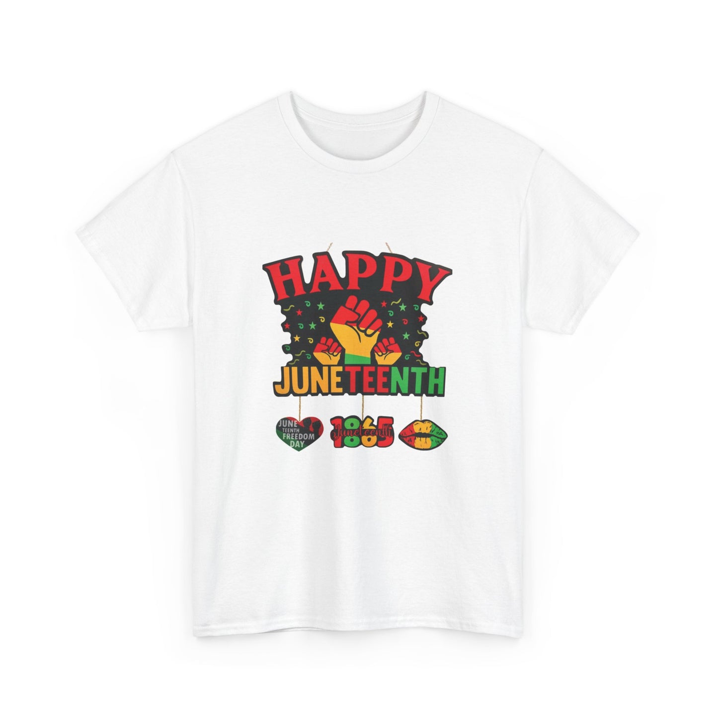 HAPPY JUNETEENTH Unisex Heavy Cotton Tee