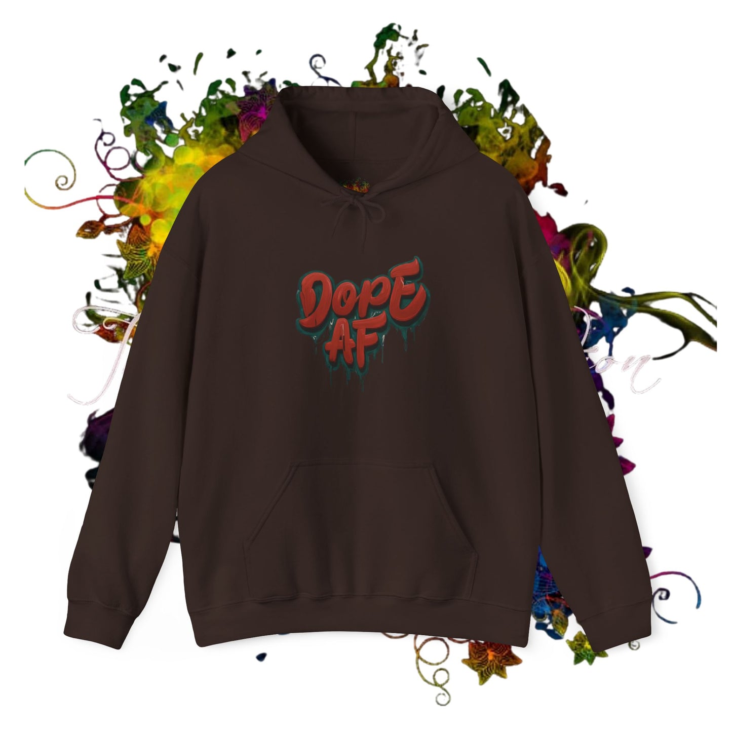 Dope AF Graffiti Unisex Heavy Blend™ Hooded Sweatshirt