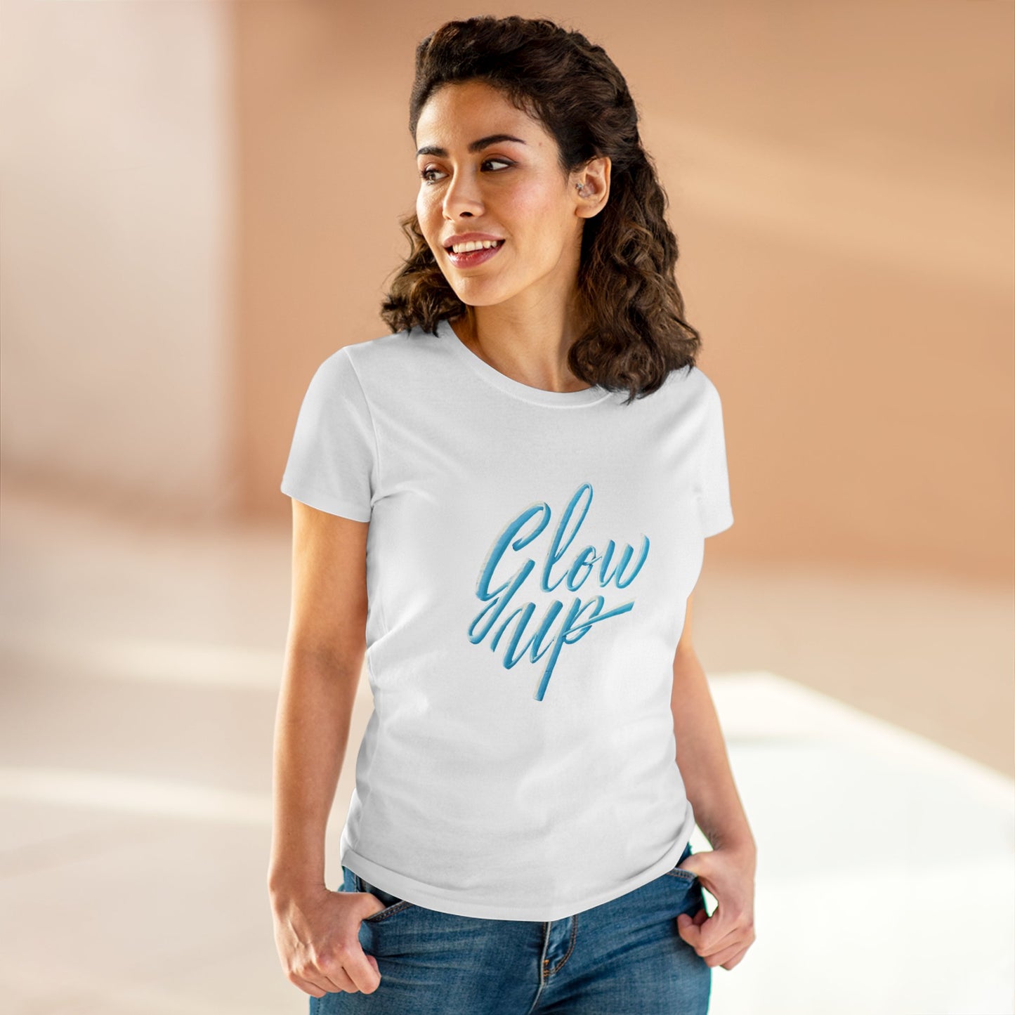 Glow Up Women's Midweight Cotton Tee