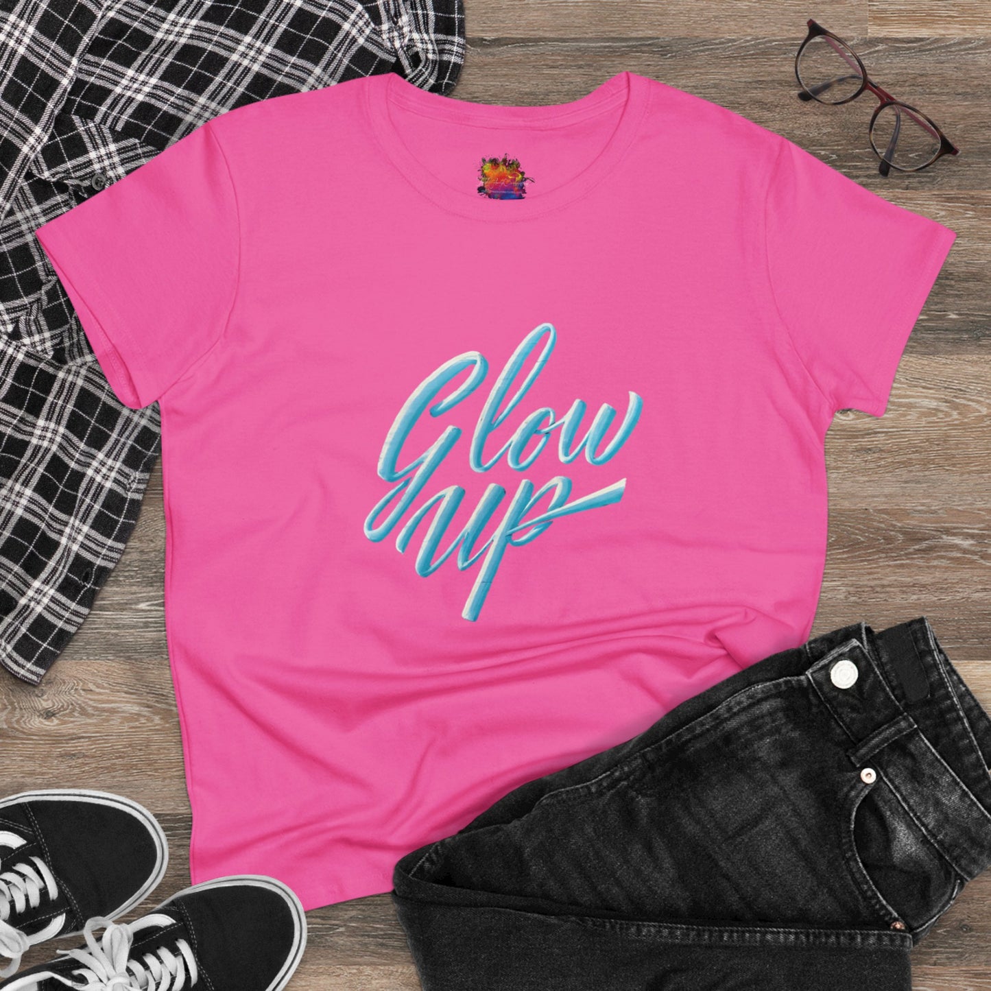 Glow Up Women's Midweight Cotton Tee