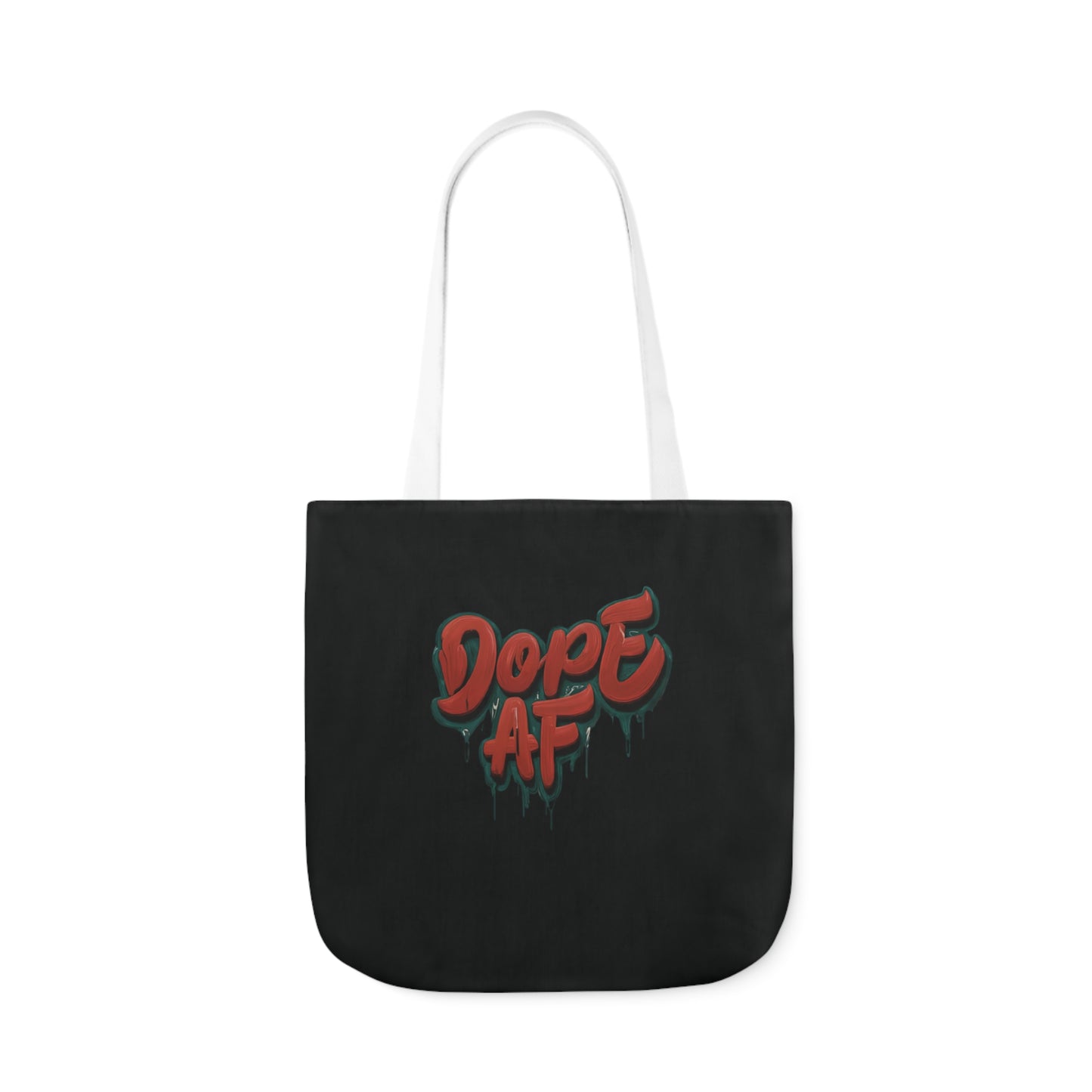 DOPE AF Canvas Tote Bag, 2-Color Straps