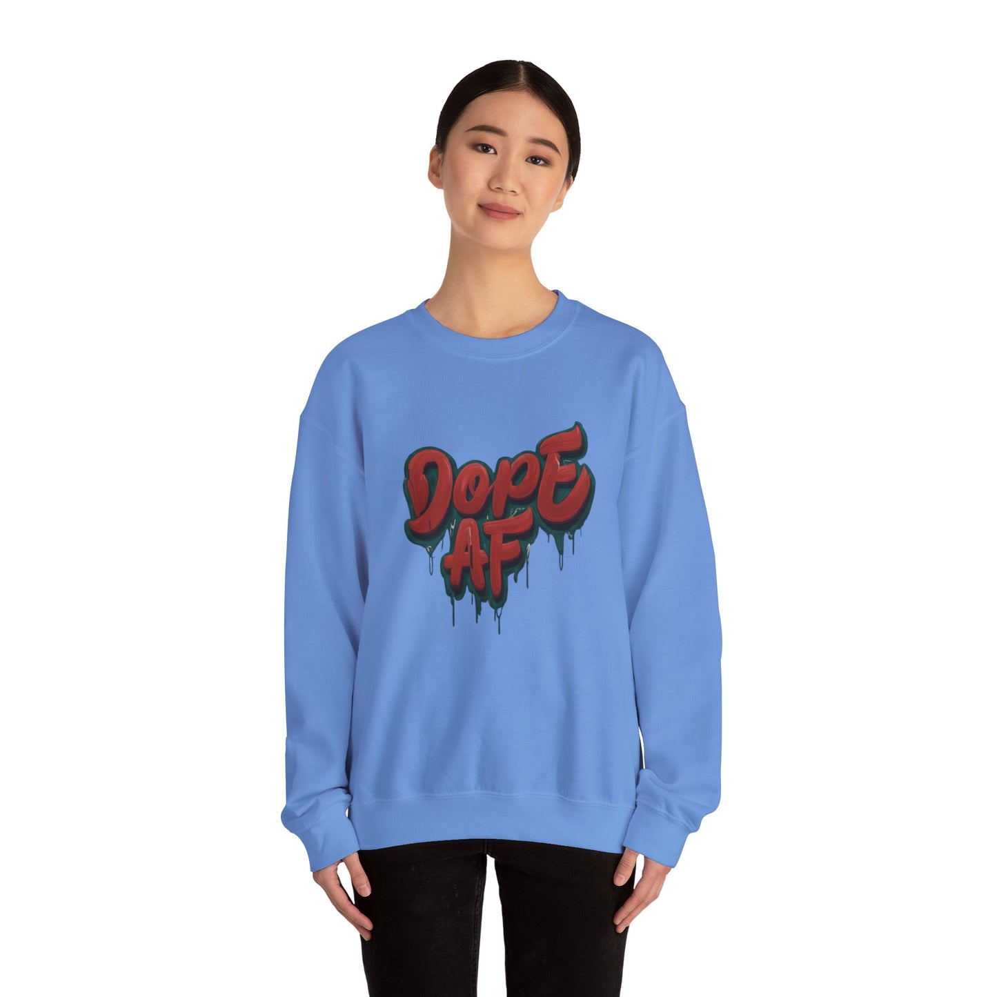 DOPE AF Unisex Heavy Blend™ Crewneck Sweatshirt