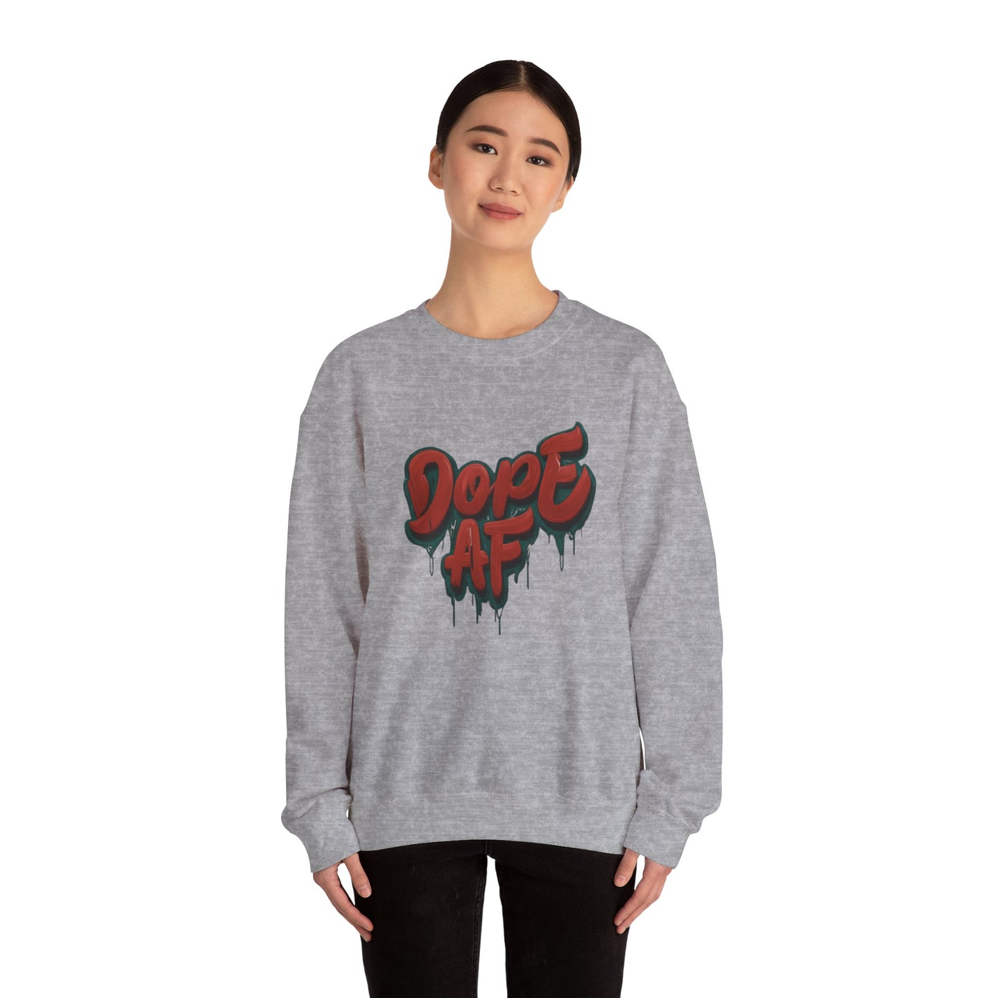 DOPE AF Unisex Heavy Blend™ Crewneck Sweatshirt