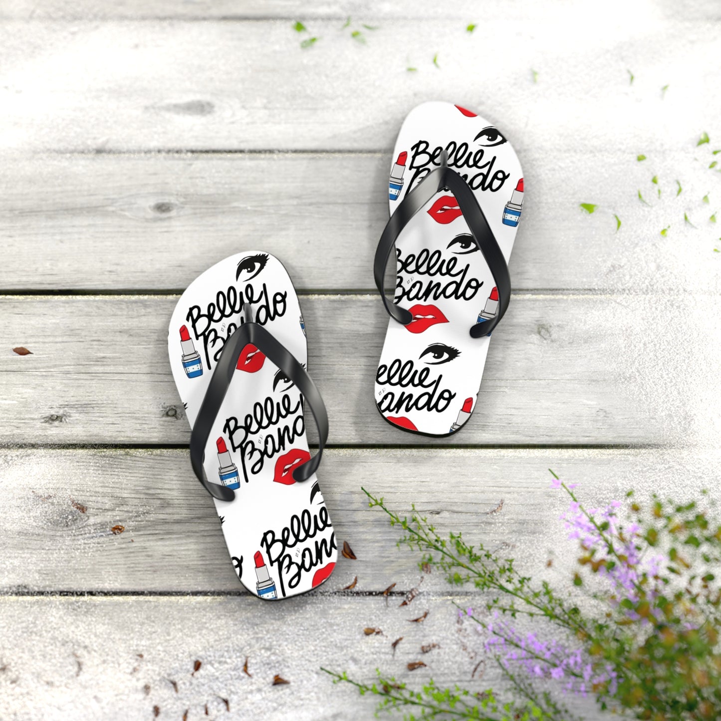 BELLIE BANDO LOGO Flip Flops