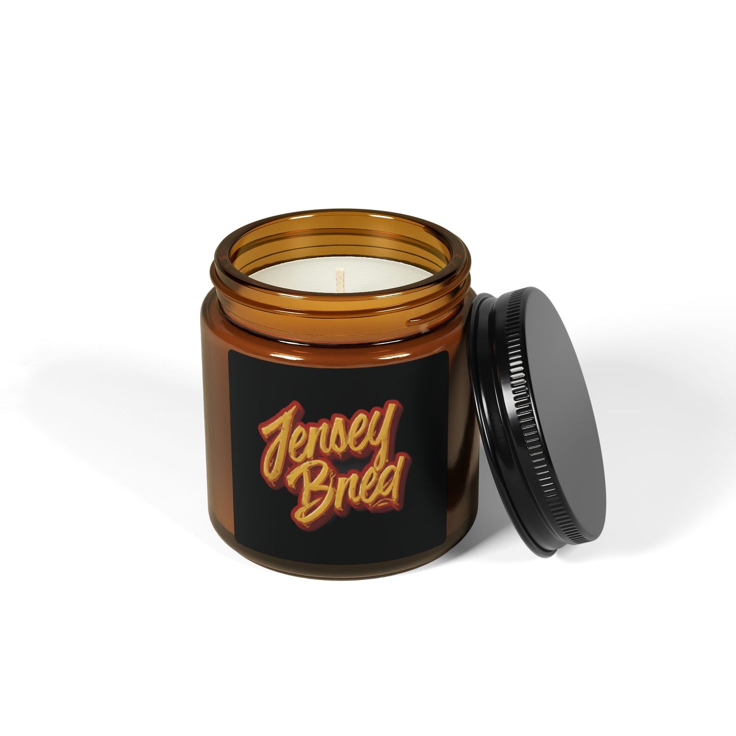 Jersey Bred Scented Soy Candle (Multi-Size, Amber Jar)