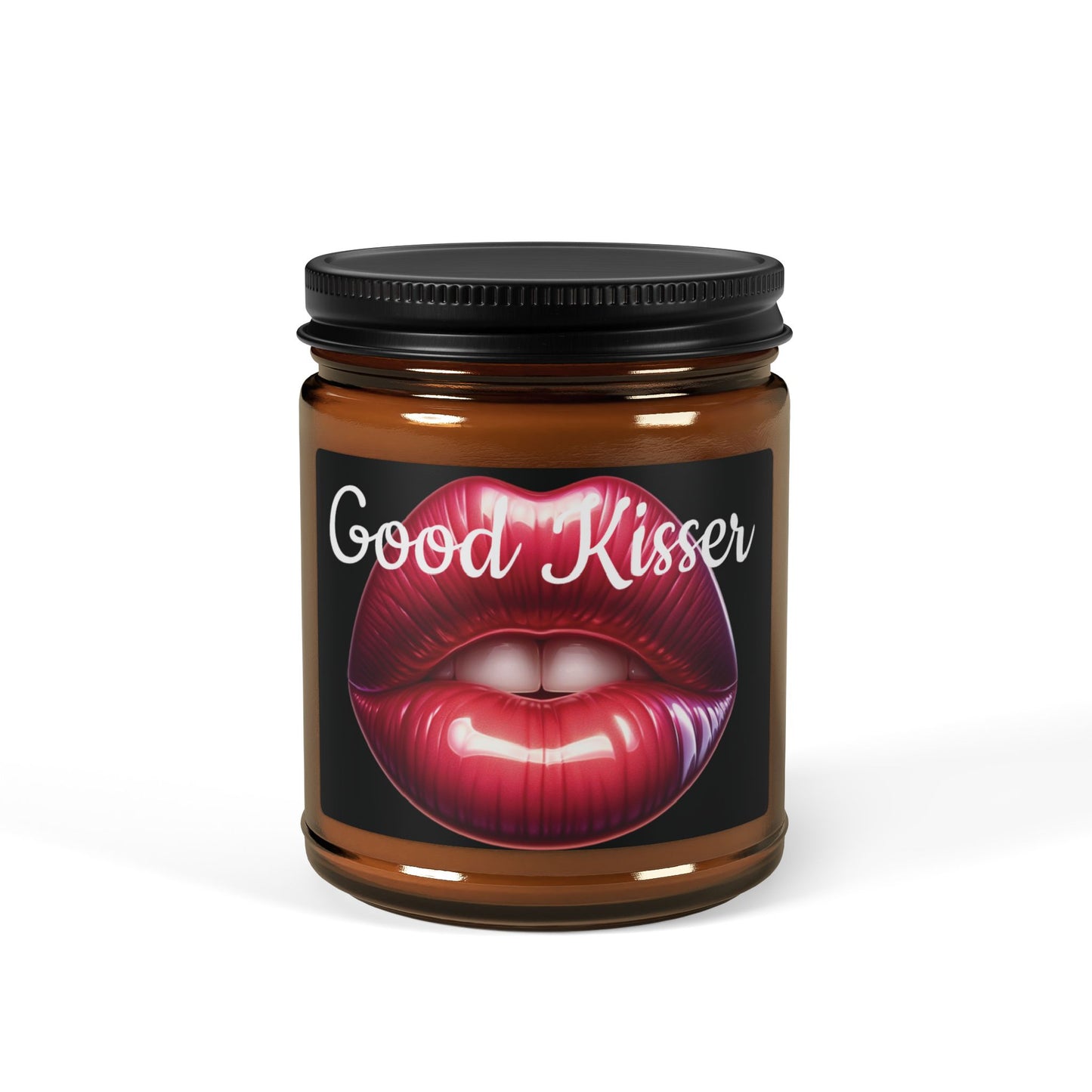 Good Kisser Scented Soy Candle (Multi-Size, Amber Jar)