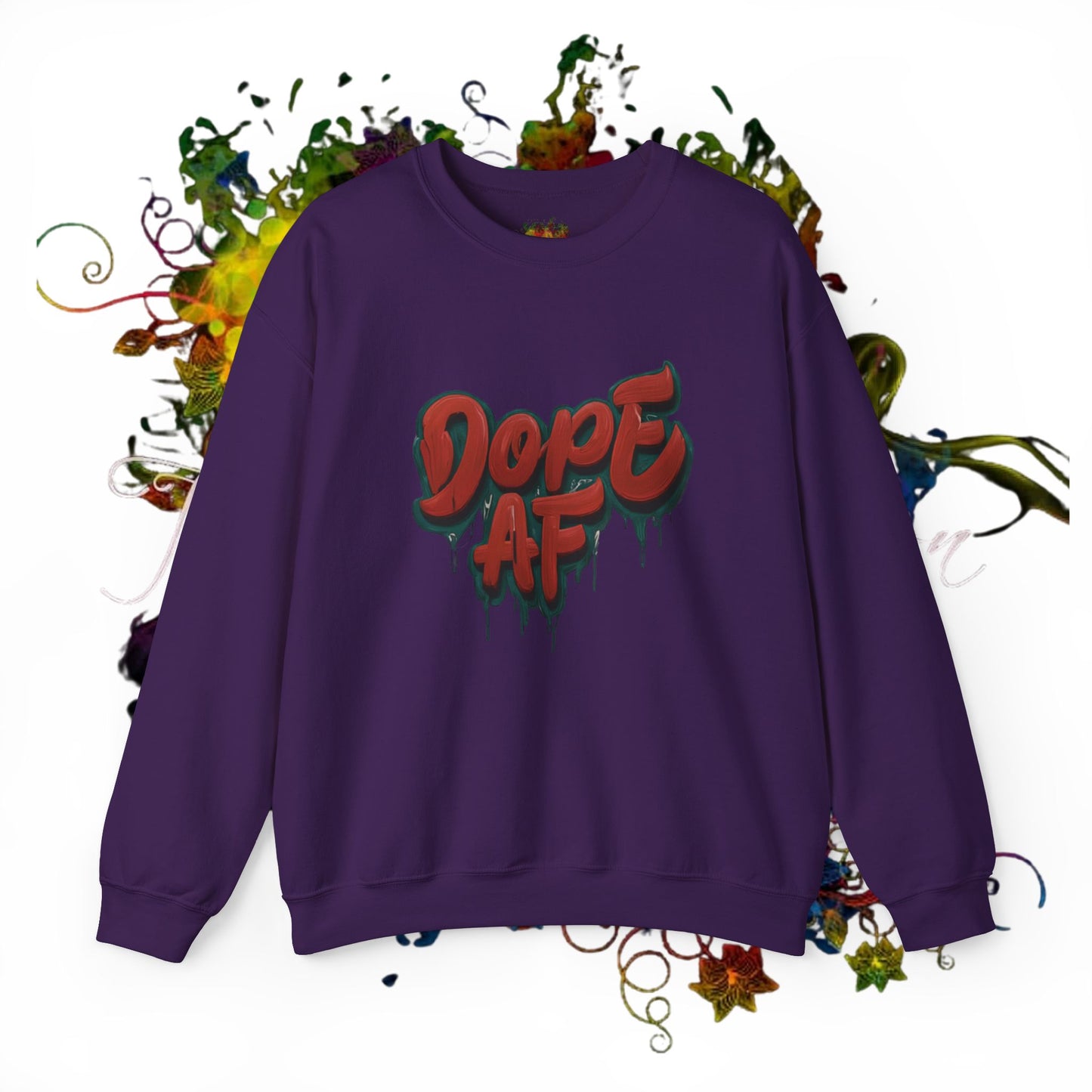 DOPE AF Unisex Heavy Blend™ Crewneck Sweatshirt