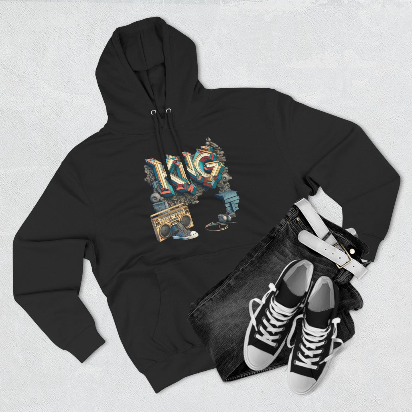 KING Three-Panel Fleece Hoodie