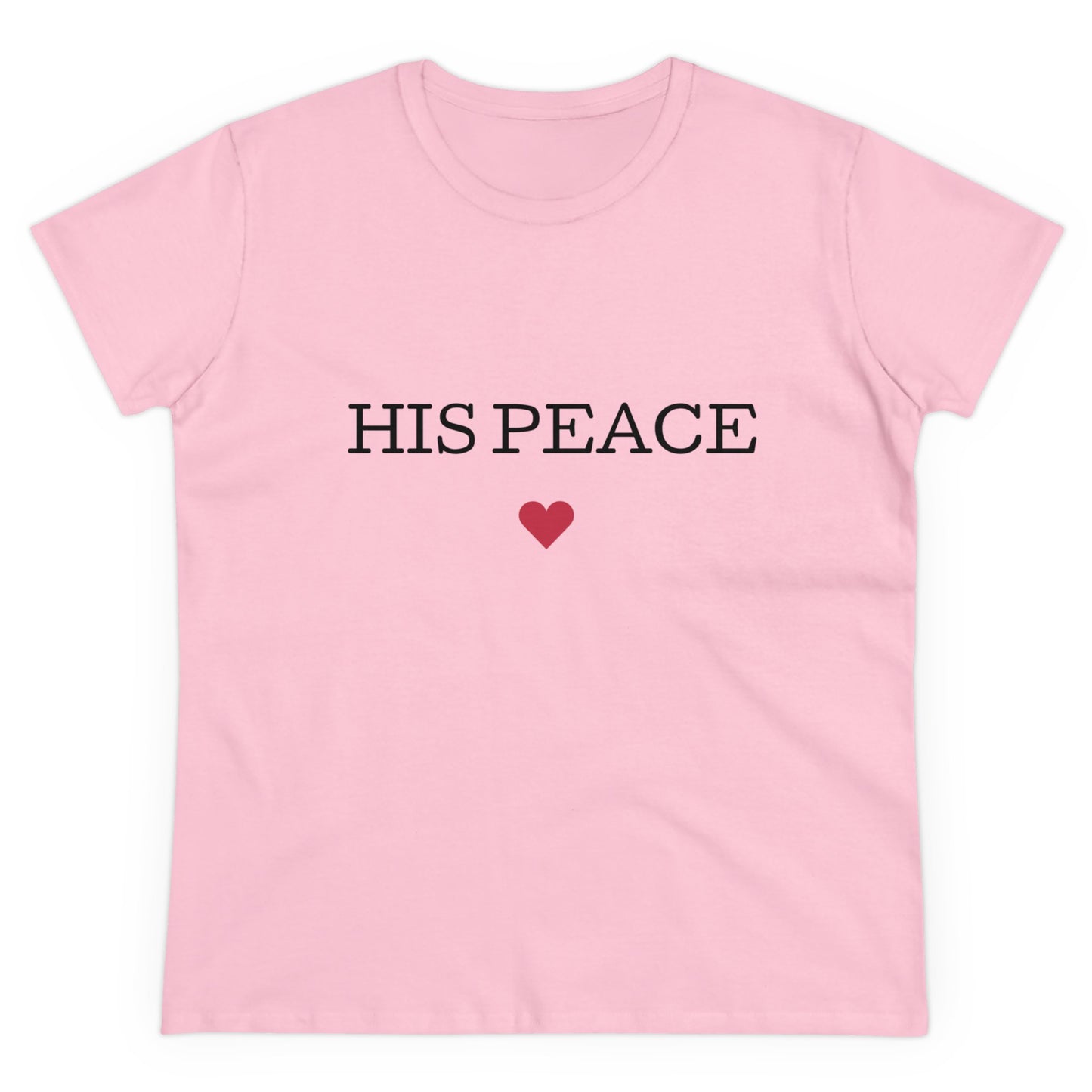 HIS PEACE Women's Midweight Cotton Tee