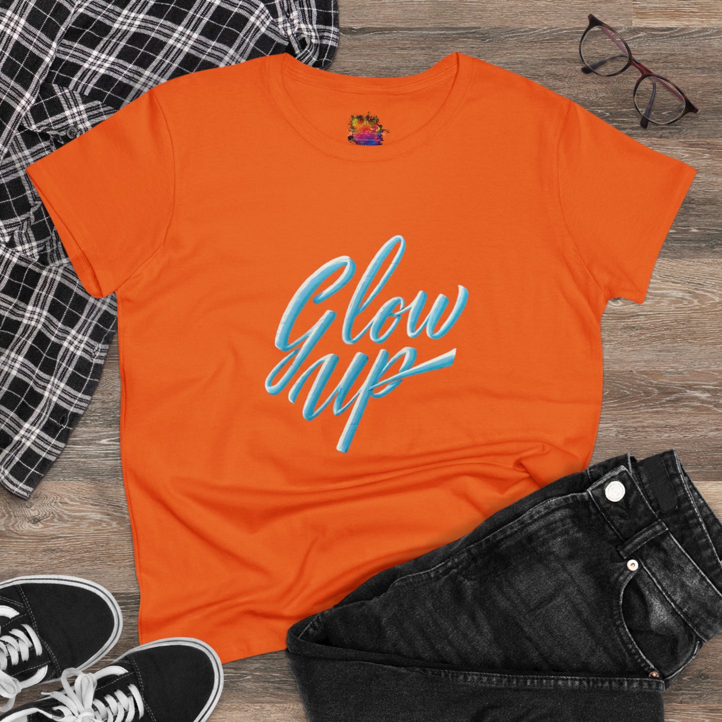 Glow Up Women's Midweight Cotton Tee