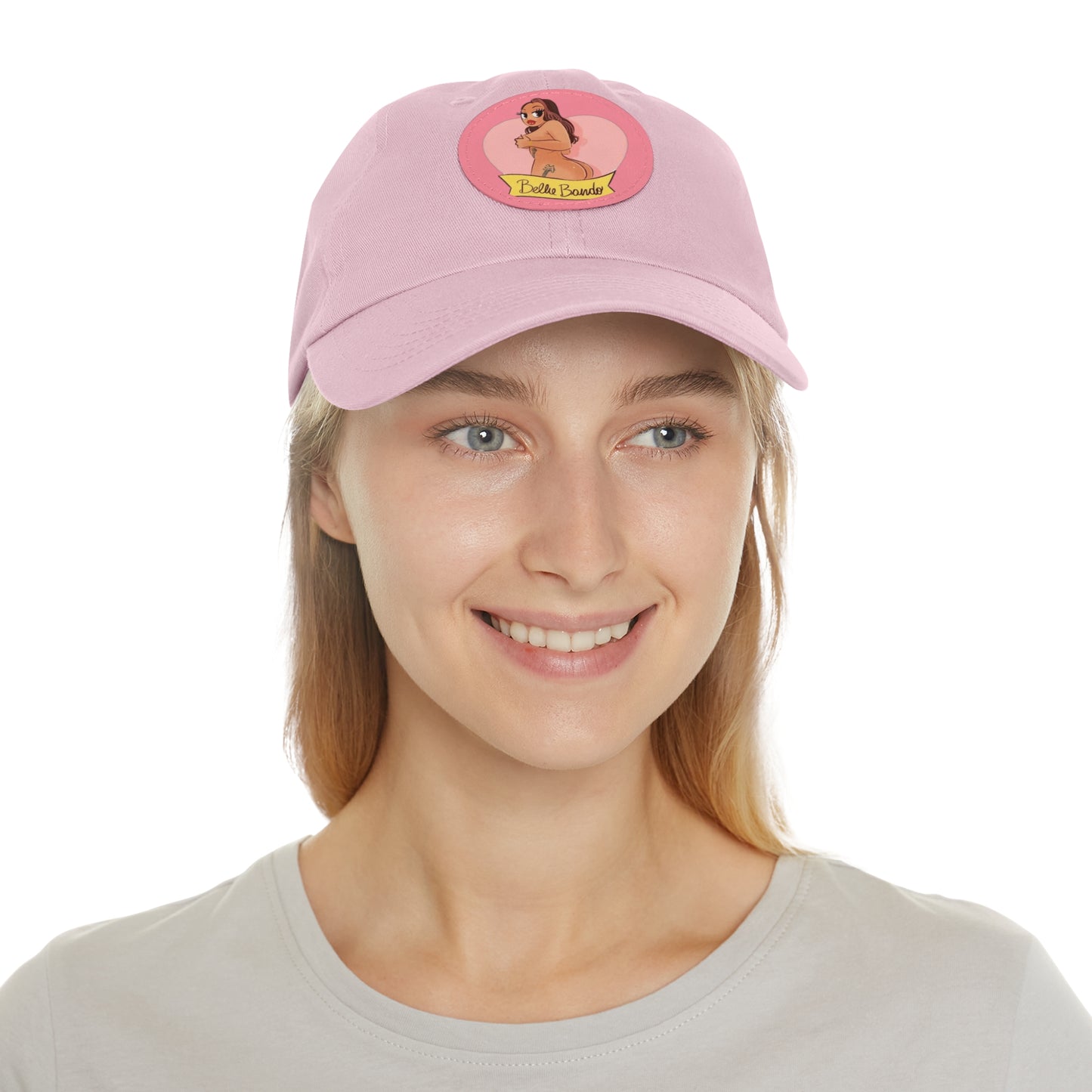 BELLIE BANDO LOGO Dad Hat with Leather Patch (Round)