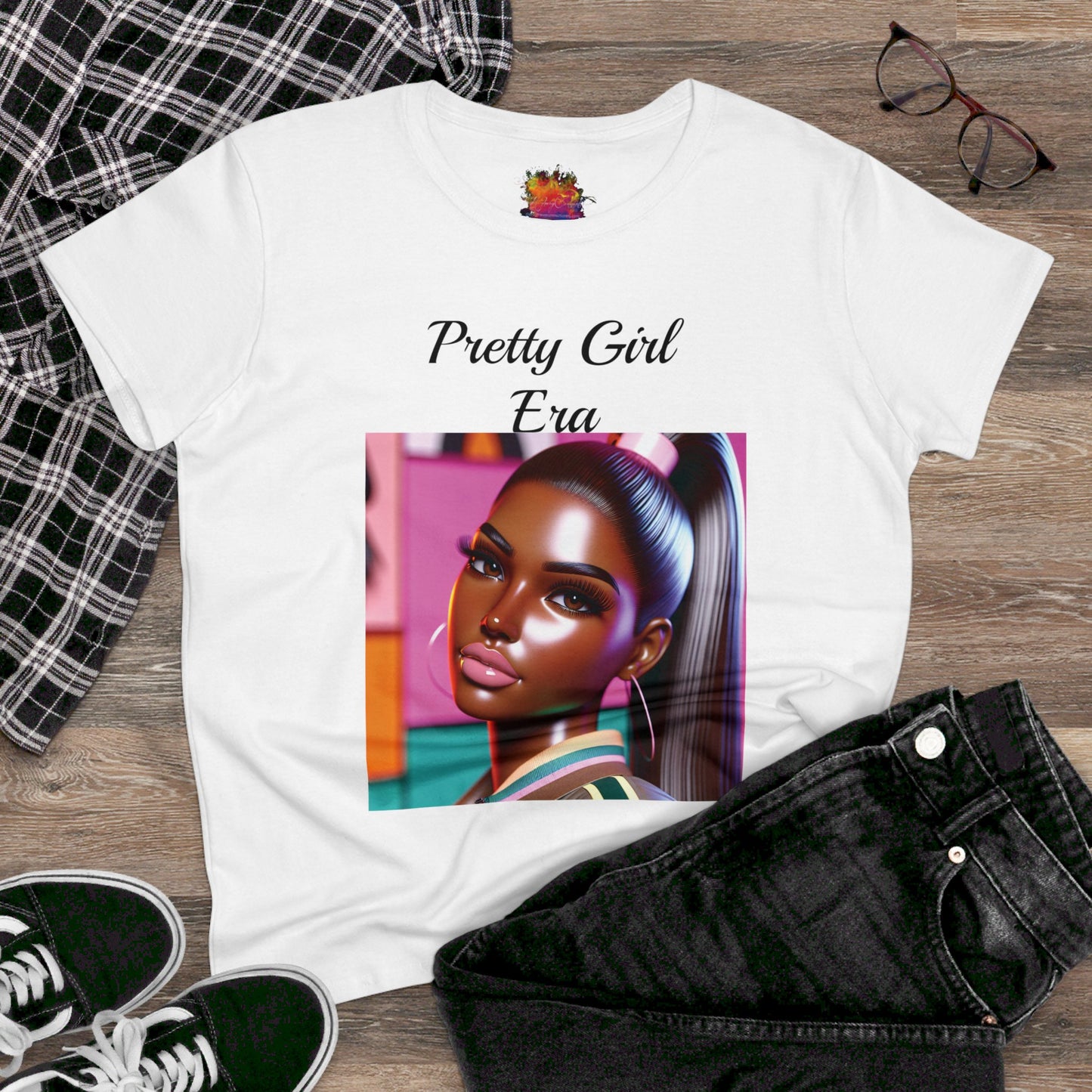 Pretty Girl Era Women's Midweight Cotton Tee