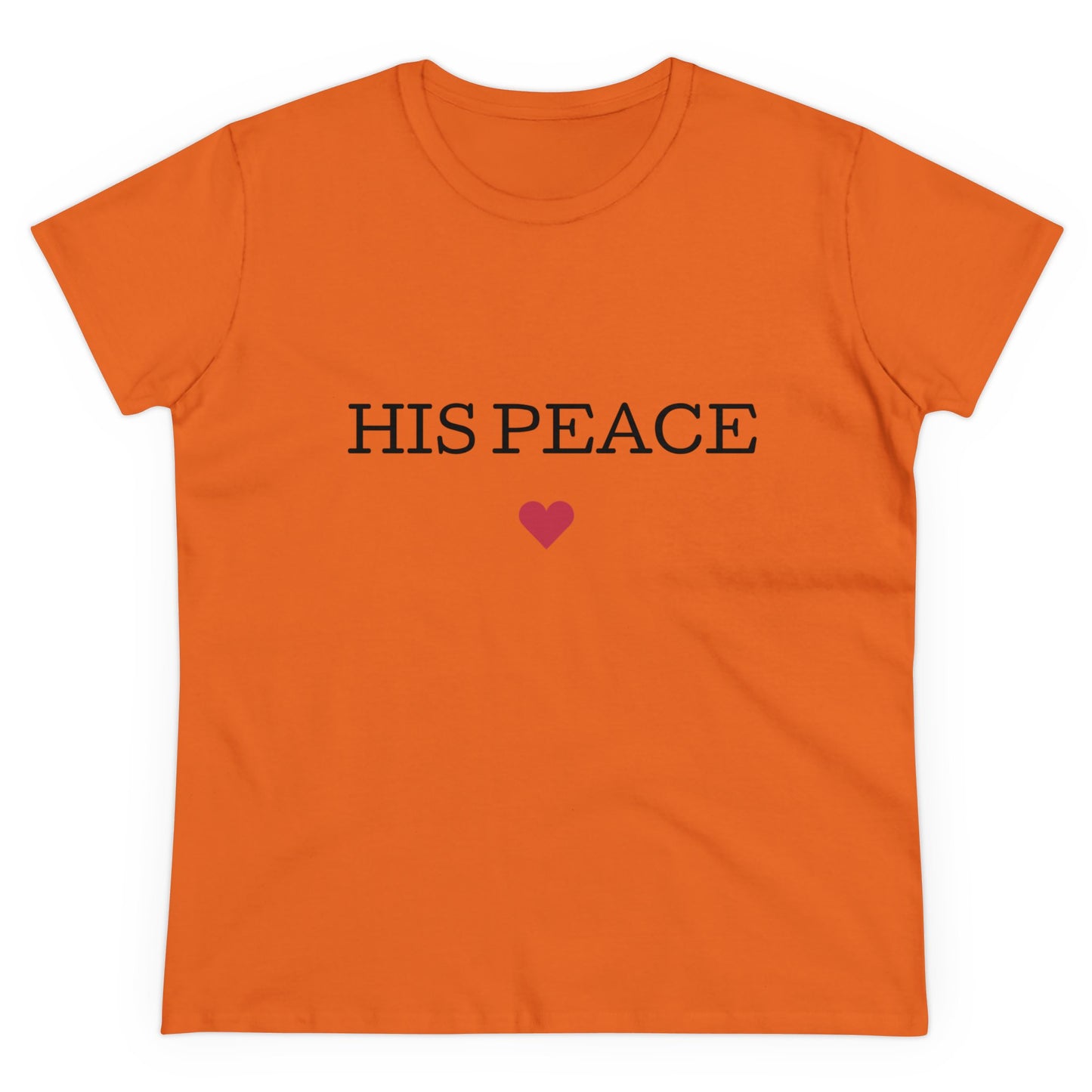 HIS PEACE Women's Midweight Cotton Tee