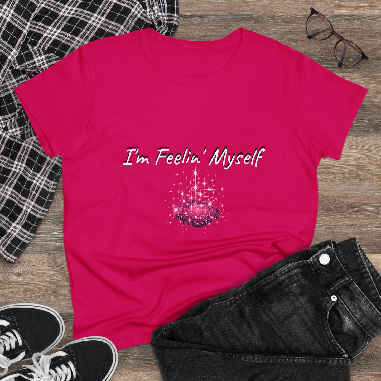 I'm Feelin' Myself Women's Midweight Cotton Tee