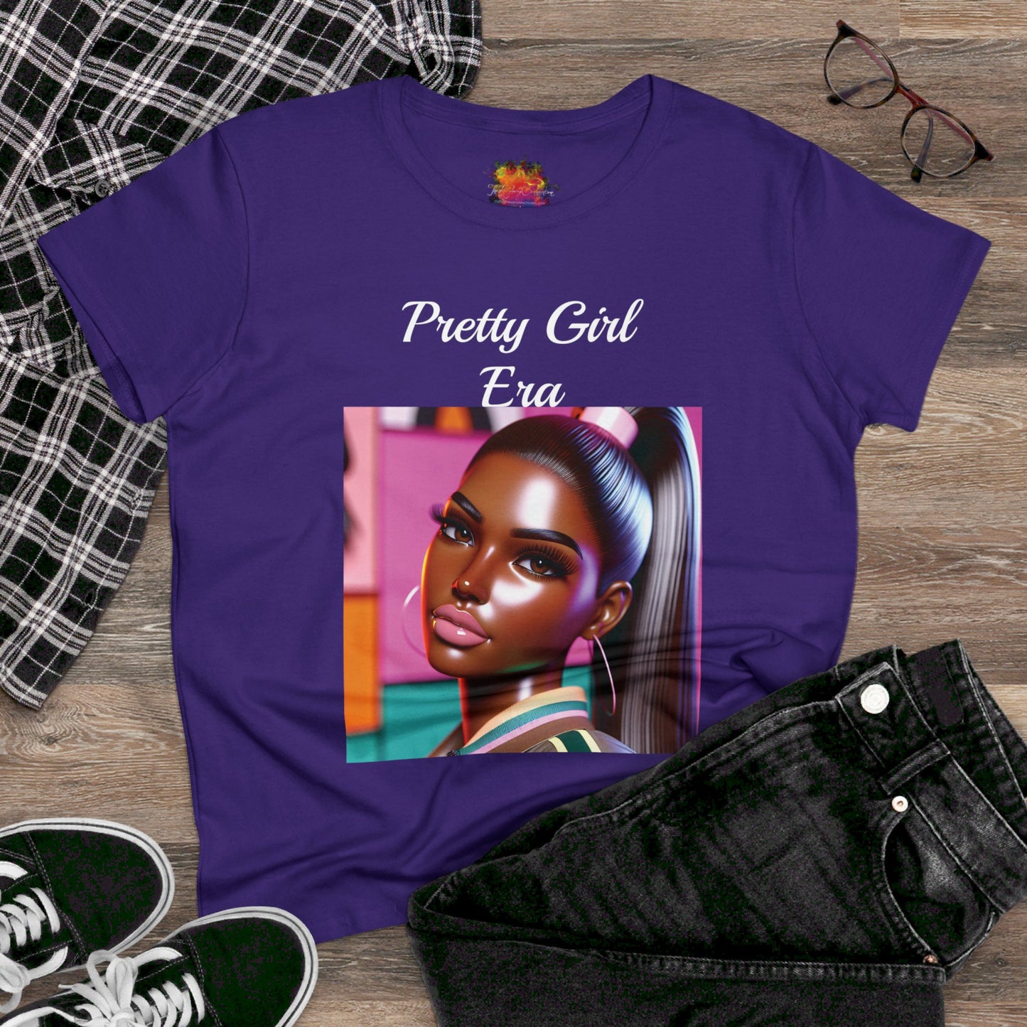 Pretty Girl Era Women's Midweight Cotton Tee