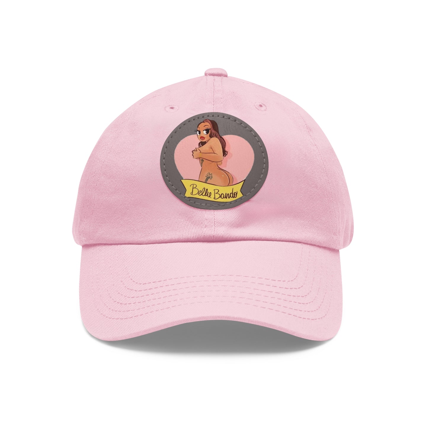 BELLIE BANDO LOGO Dad Hat with Leather Patch (Round)