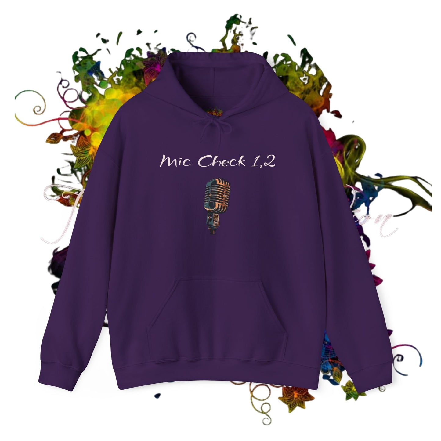 Mic Check Unisex Heavy Blend™ Hooded Sweatshirt