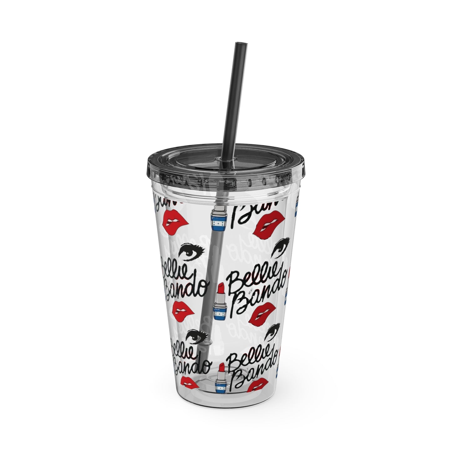 BELLIE BANDO Sunsplash Tumbler with Straw, 16oz