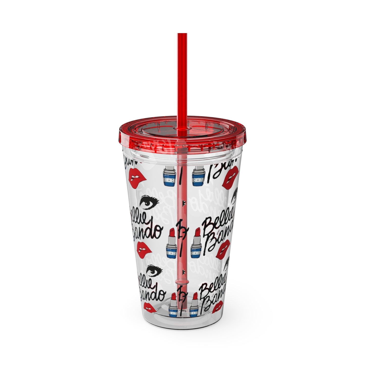 BELLIE BANDO Sunsplash Tumbler with Straw, 16oz