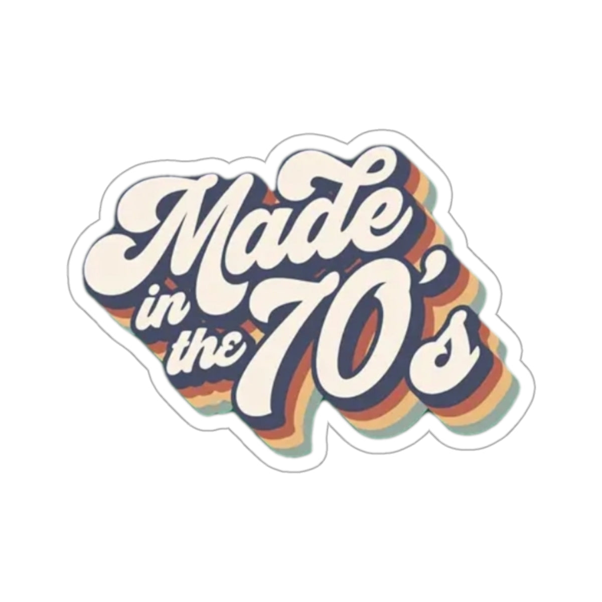 Made in the 70's Kiss-Cut Stickers