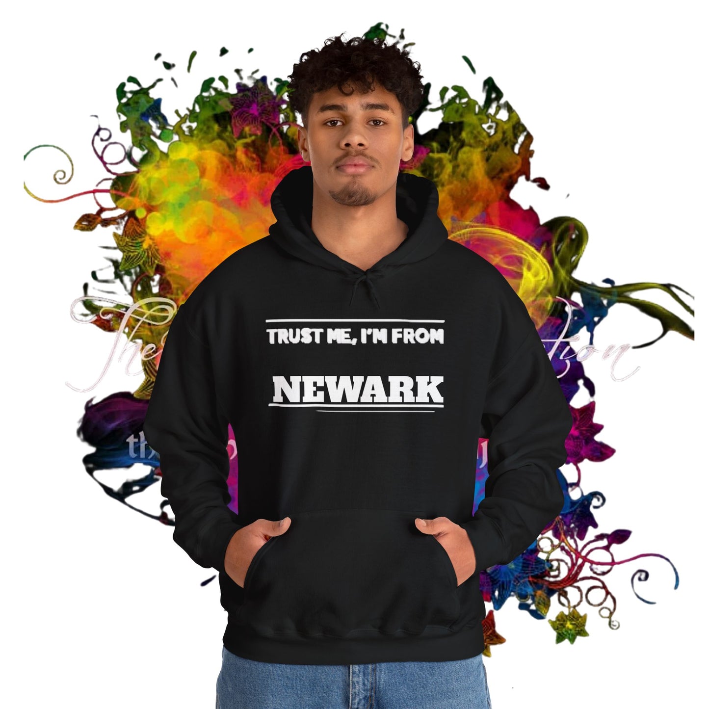 Trust Me, I'm From Newark Unisex Heavy Blend™ Hooded Sweatshirt