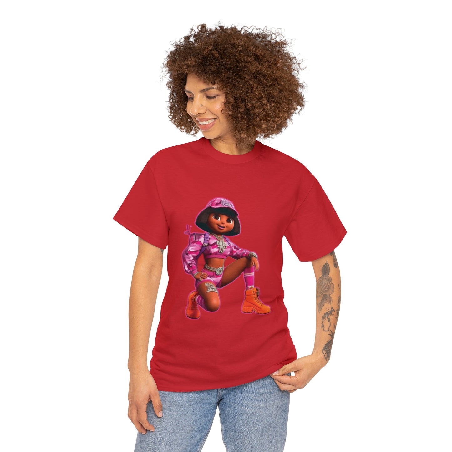 DORA MINAJ Unisex Heavy Cotton Tee