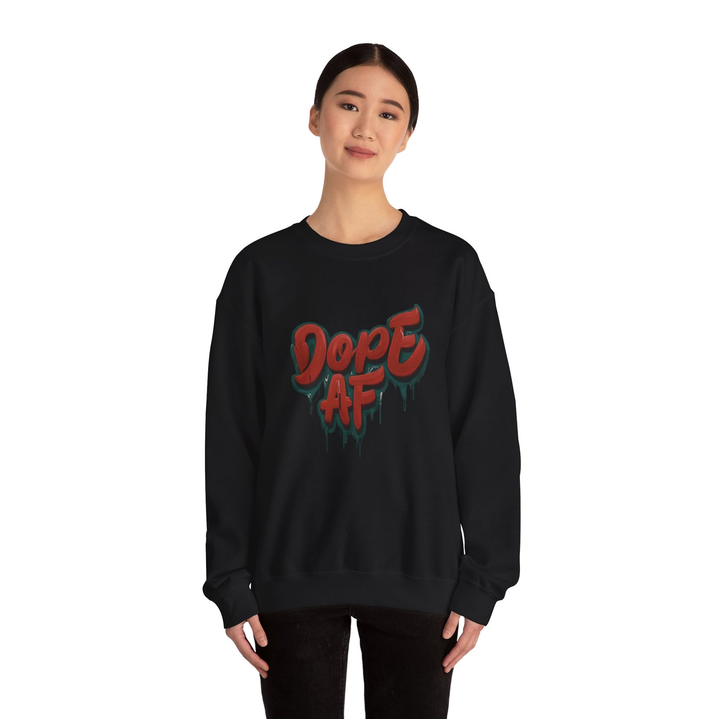 DOPE AF Unisex Heavy Blend™ Crewneck Sweatshirt