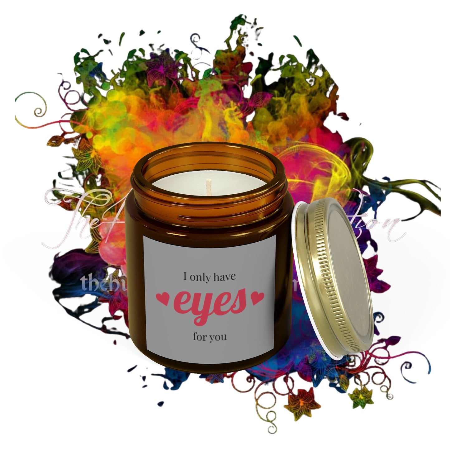 I Only Have Eyes For You . Scented Coconut Apricot Candles (4oz, 9oz)