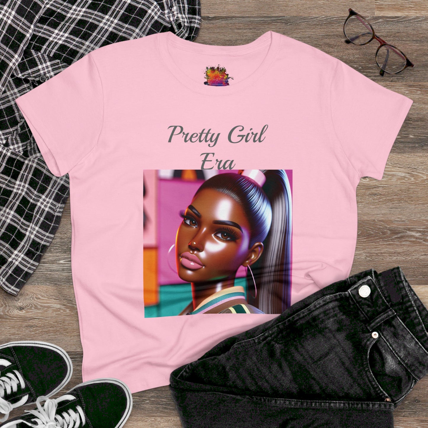 Pretty Girl Era Women's Midweight Cotton Tee