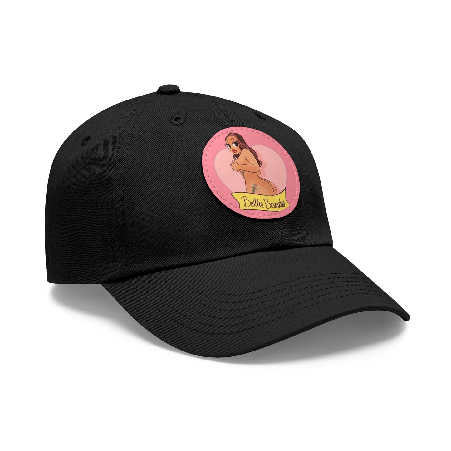 BELLIE BANDO LOGO Dad Hat with Leather Patch (Round)