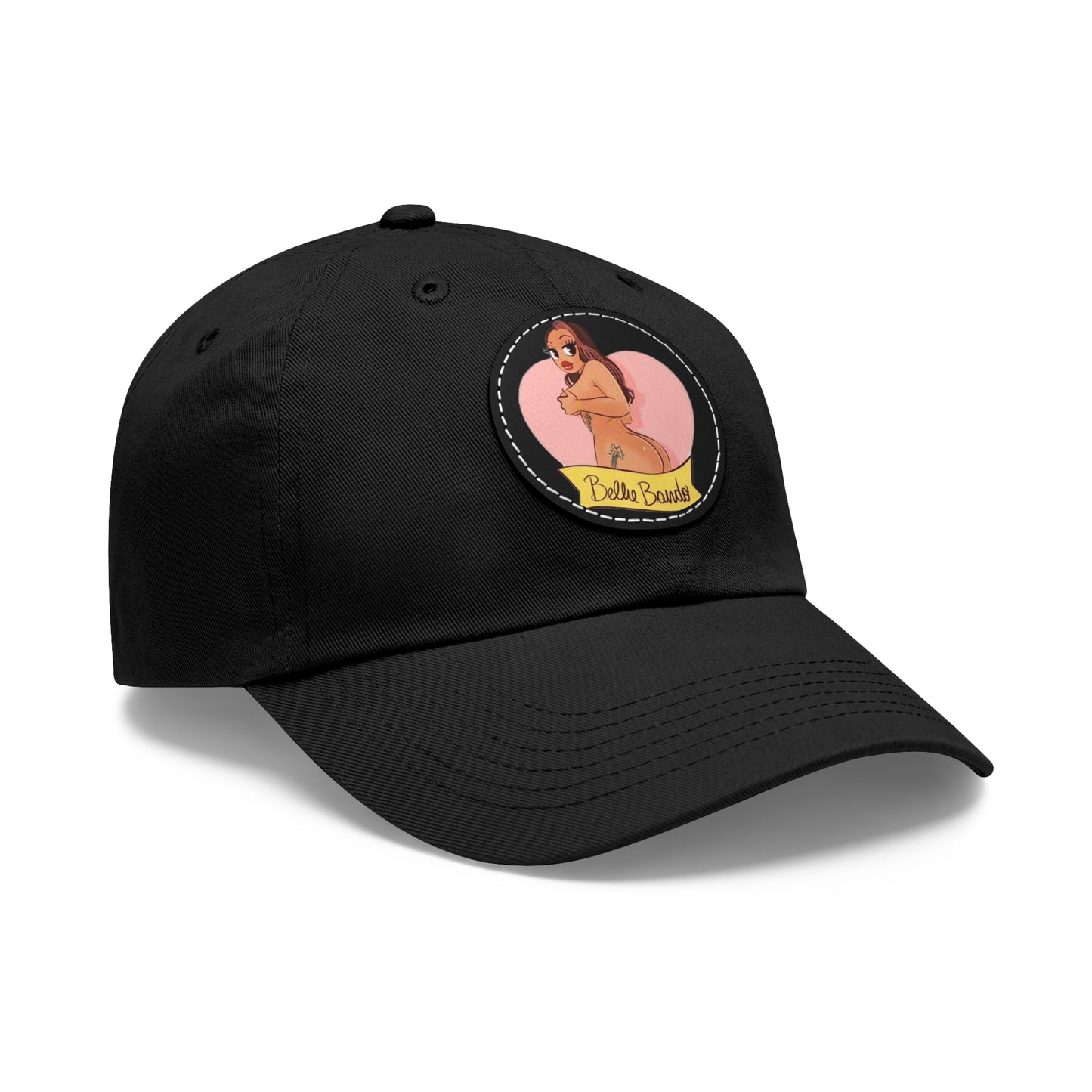 BELLIE BANDO LOGO Dad Hat with Leather Patch (Round)