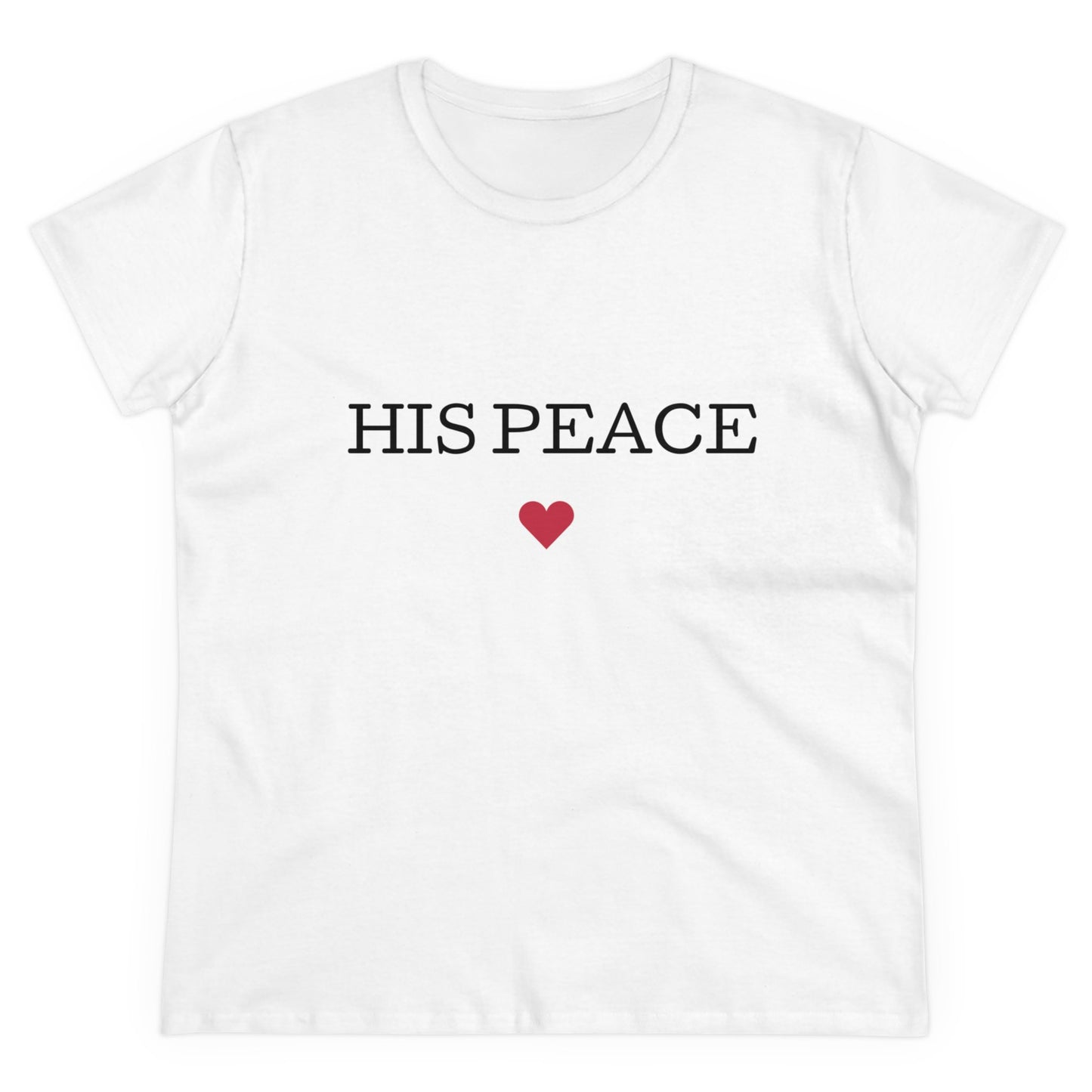 HIS PEACE Women's Midweight Cotton Tee