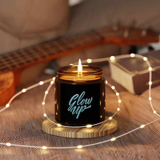 GLOW UP Scented Soy Candle (Multi-Size, Amber Jar)