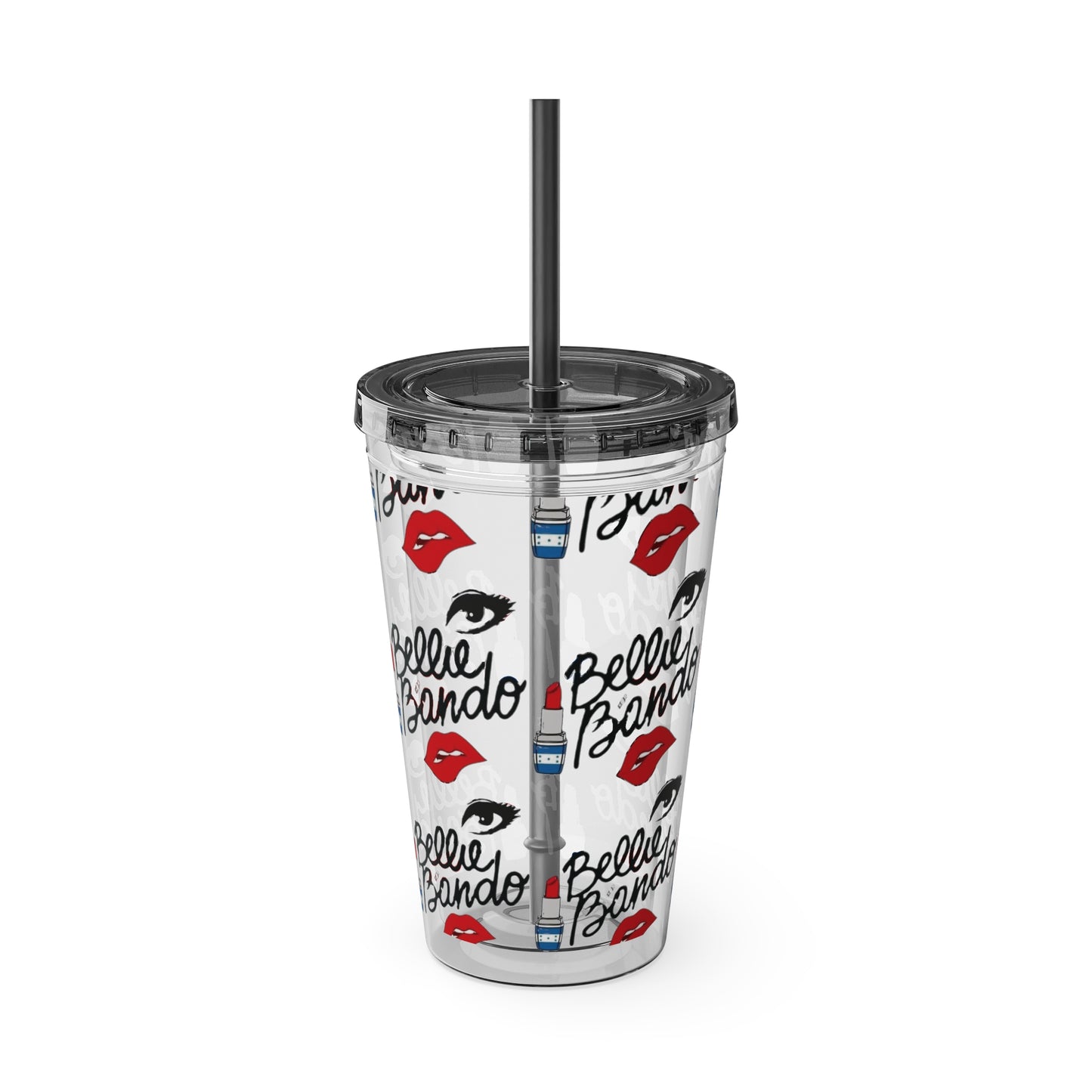 BELLIE BANDO Sunsplash Tumbler with Straw, 16oz