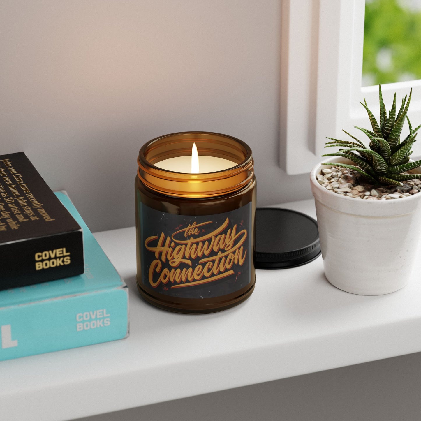 The Highway Connection Scented Soy Candle (Multi-Size, Amber Jar)