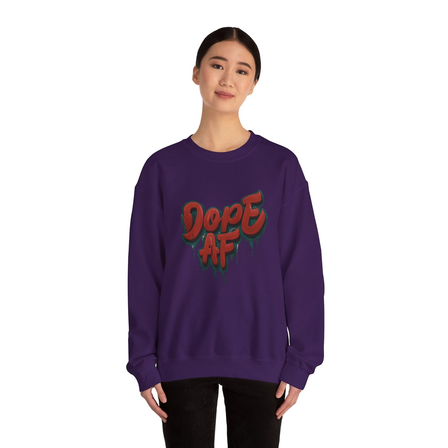 DOPE AF Unisex Heavy Blend™ Crewneck Sweatshirt