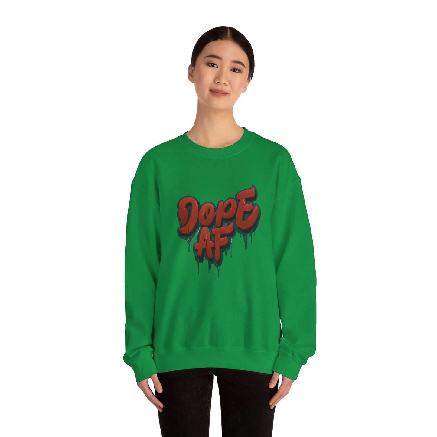 DOPE AF Unisex Heavy Blend™ Crewneck Sweatshirt