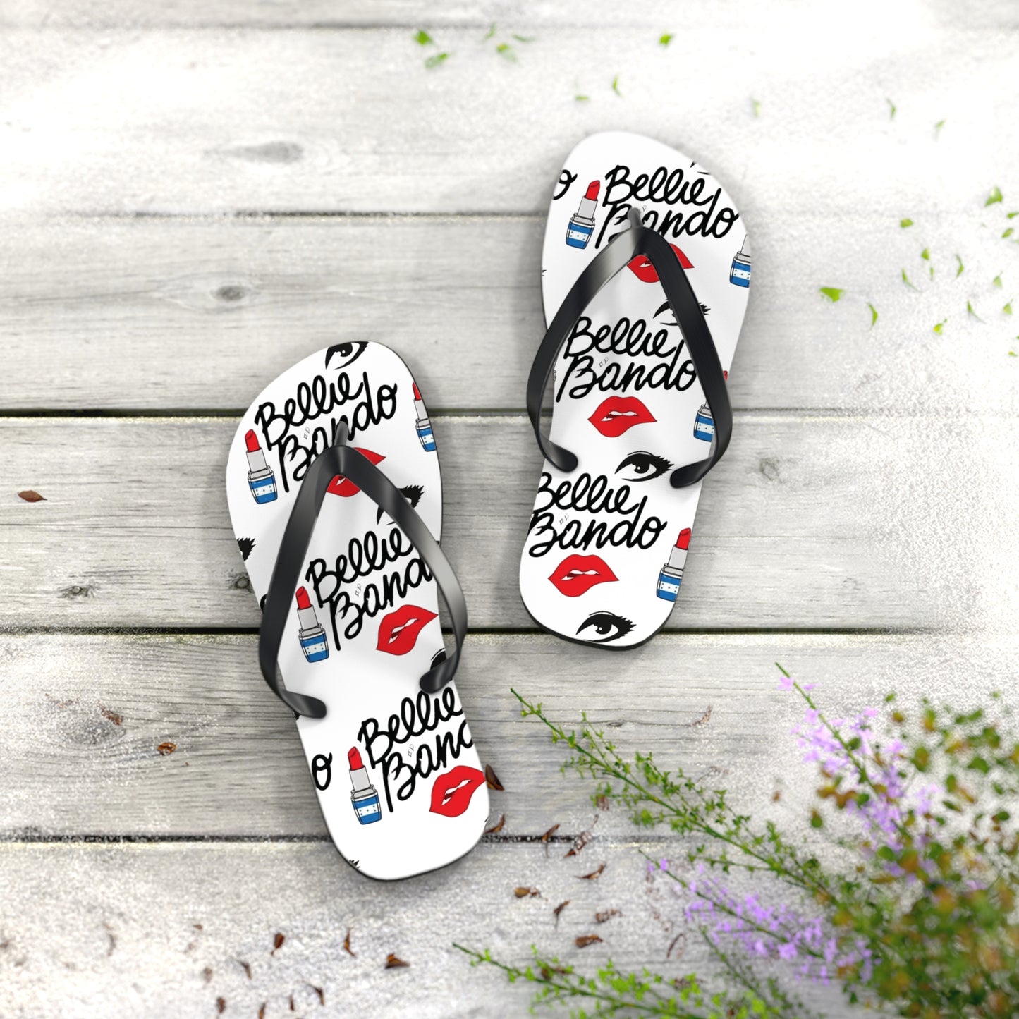 BELLIE BANDO LOGO Flip Flops