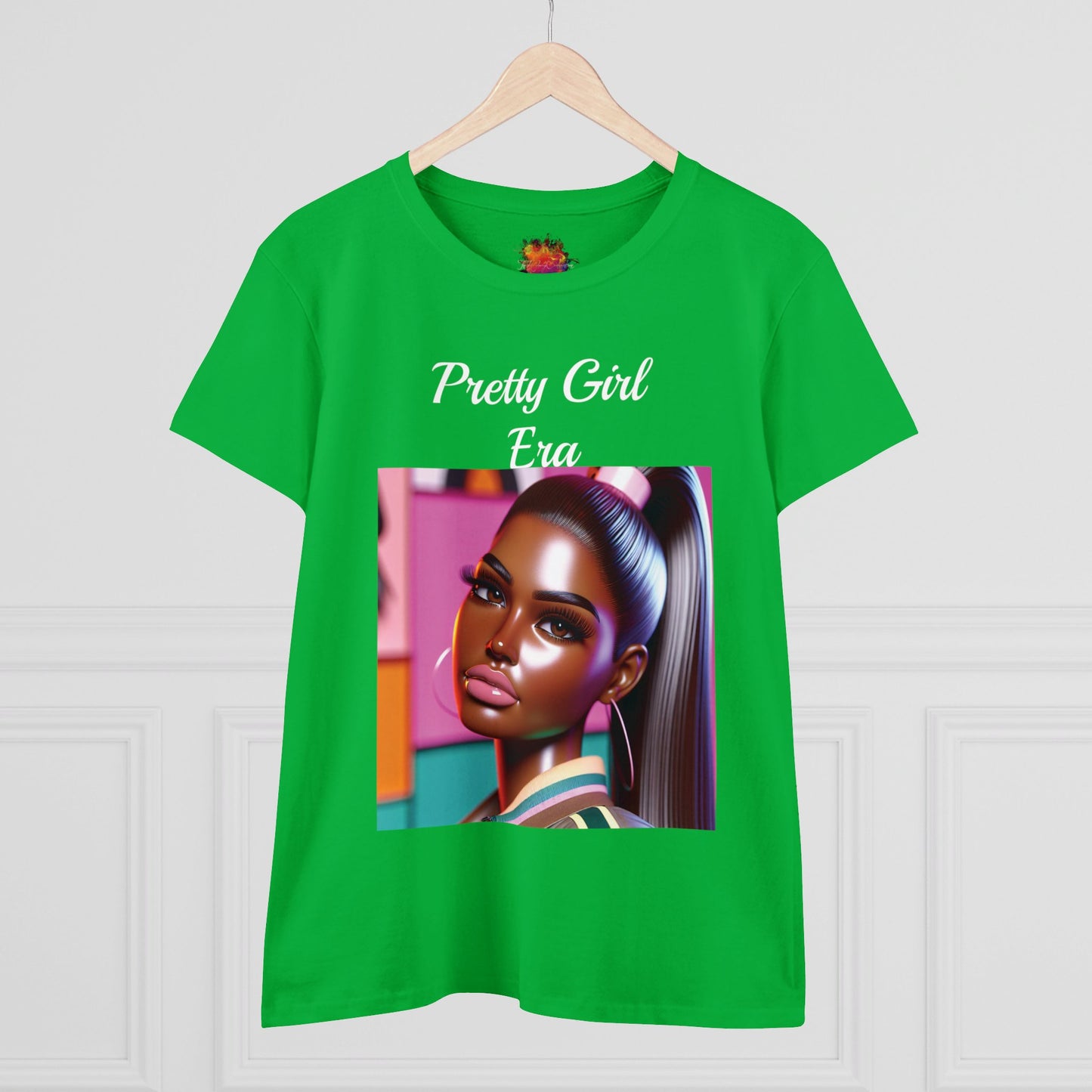 Pretty Girl Era Women's Midweight Cotton Tee