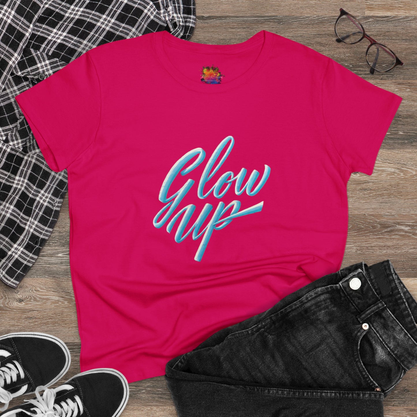 Glow Up Women's Midweight Cotton Tee