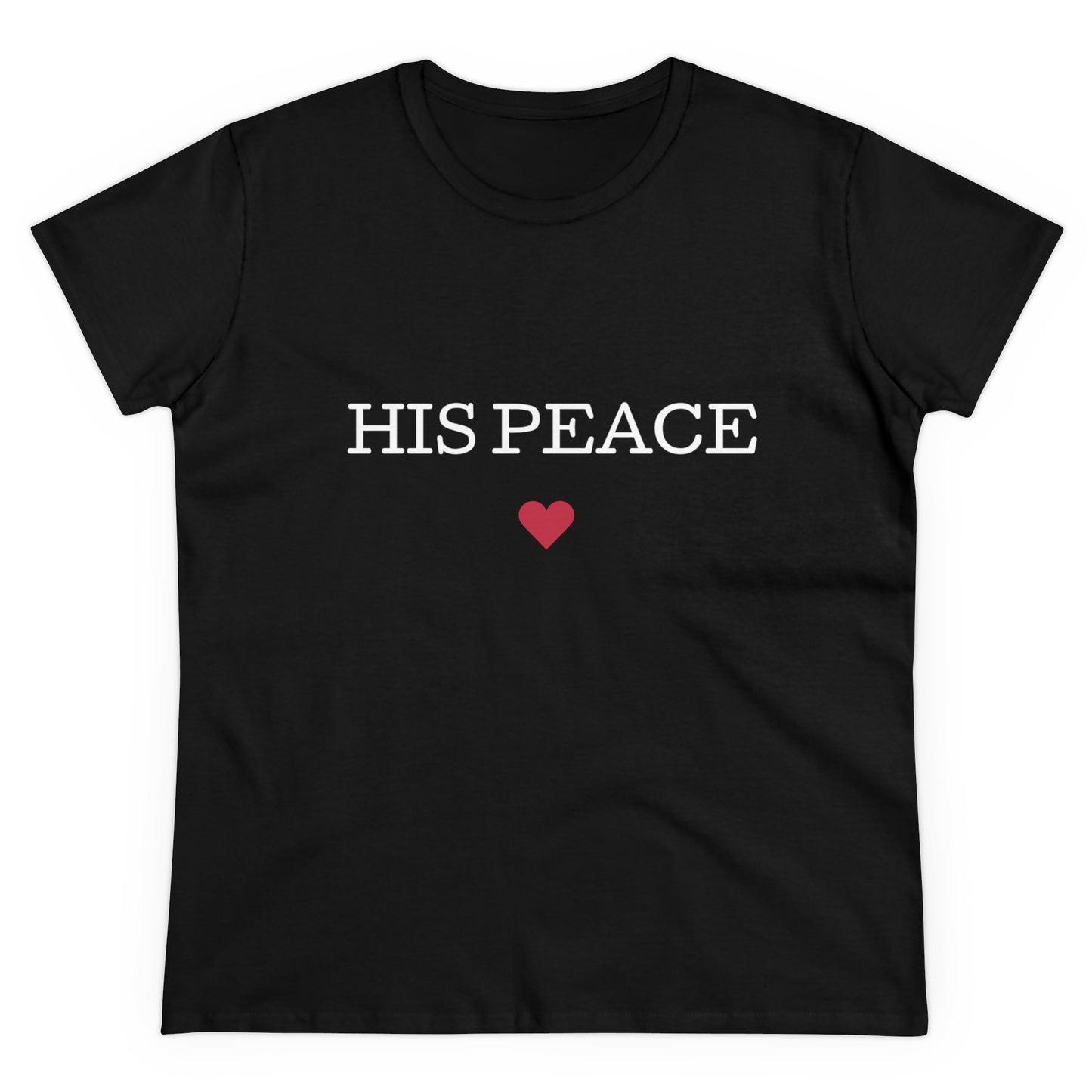 HIS PEACE Women's Midweight Cotton Tee