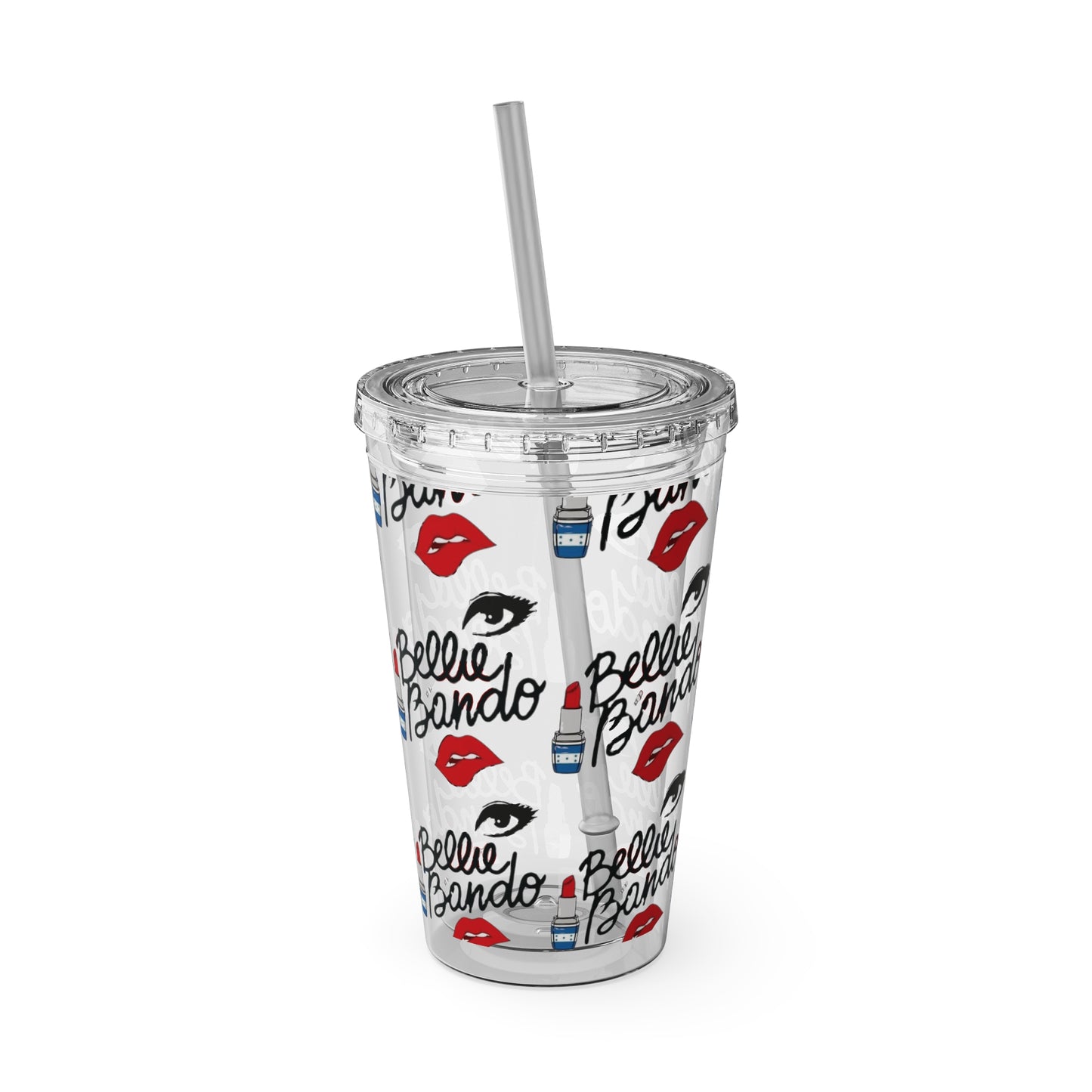 BELLIE BANDO Sunsplash Tumbler with Straw, 16oz