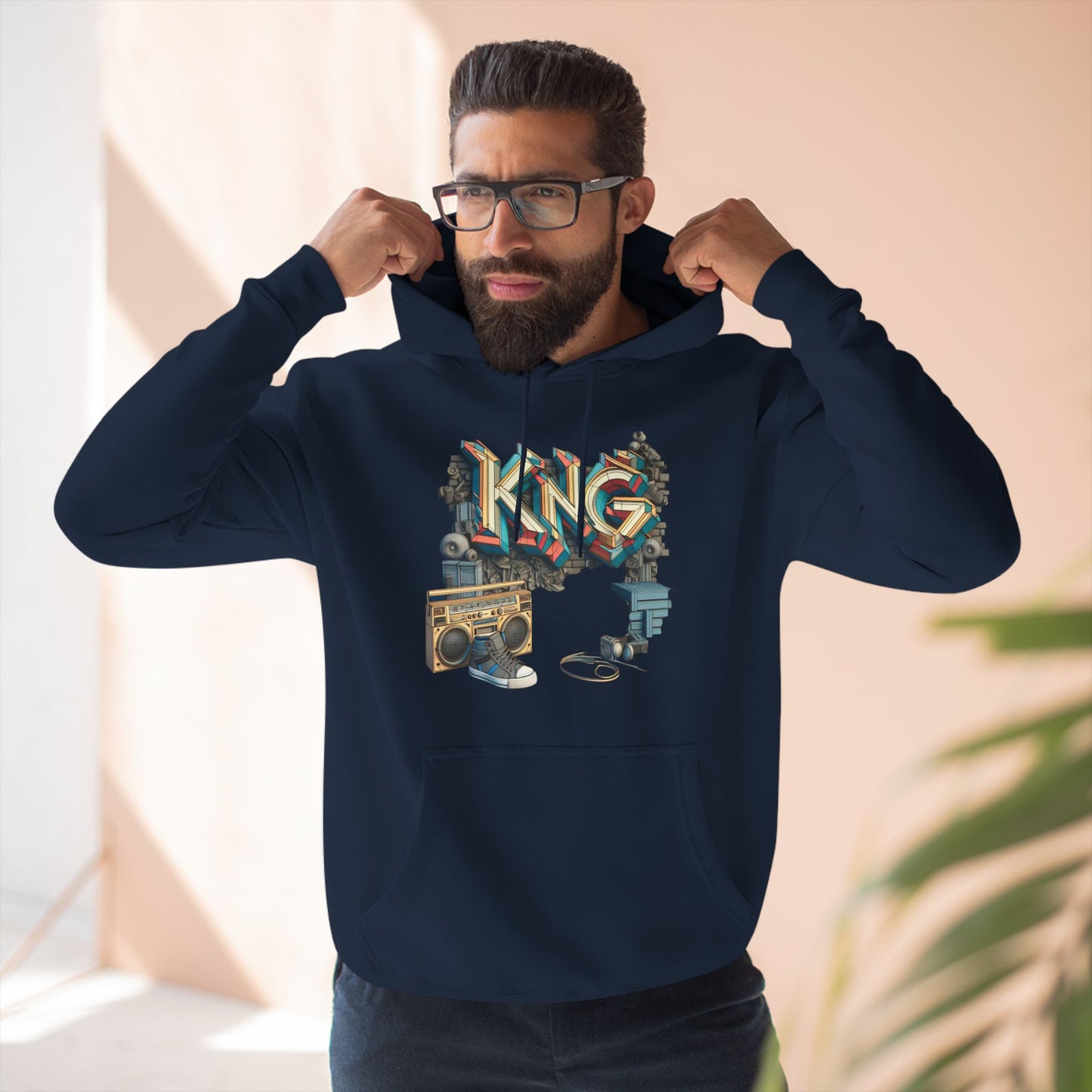 KING Three-Panel Fleece Hoodie