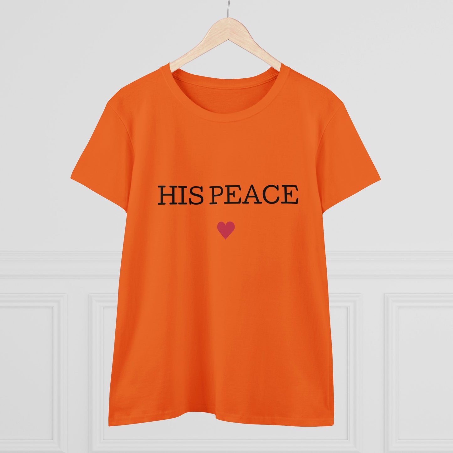 HIS PEACE Women's Midweight Cotton Tee