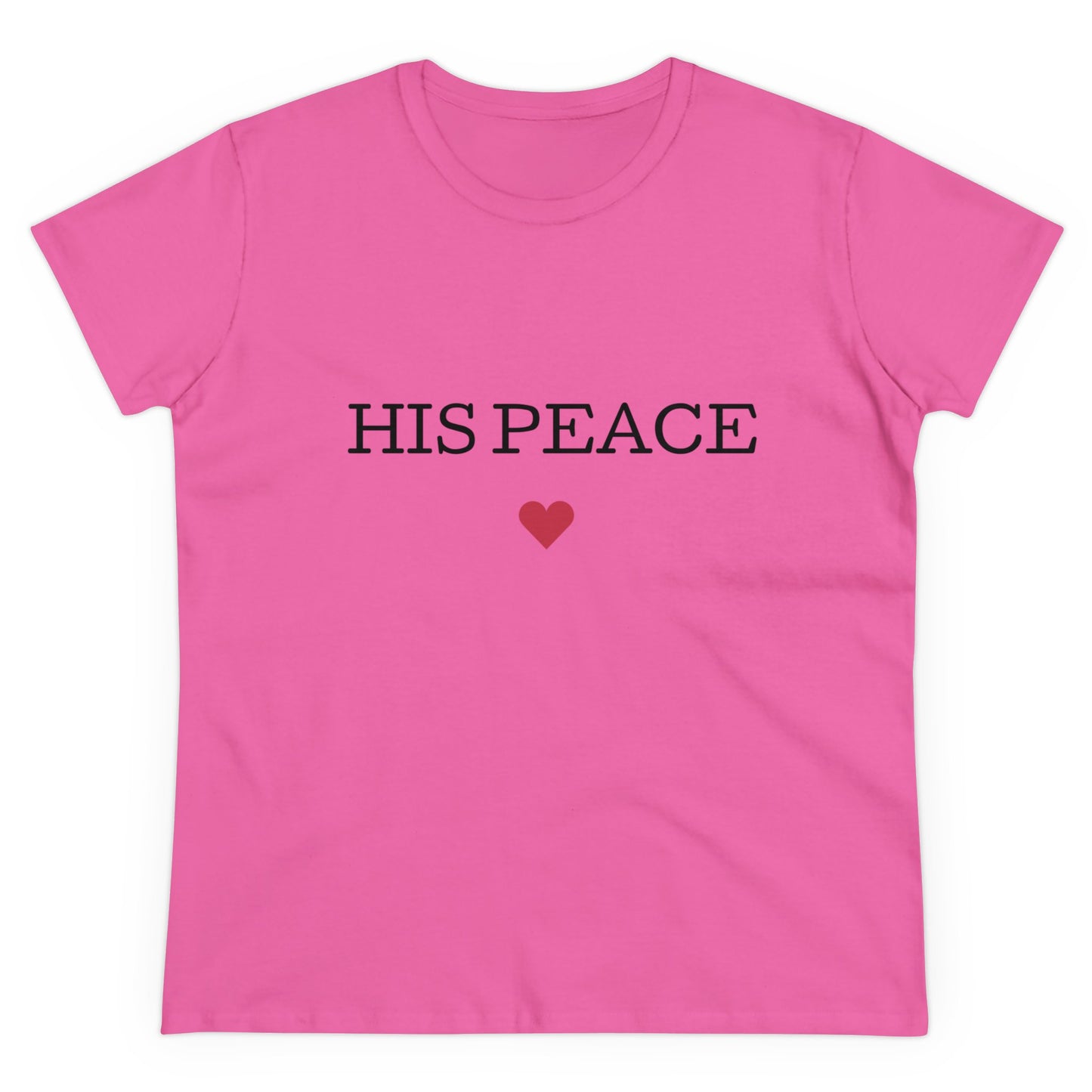 HIS PEACE Women's Midweight Cotton Tee