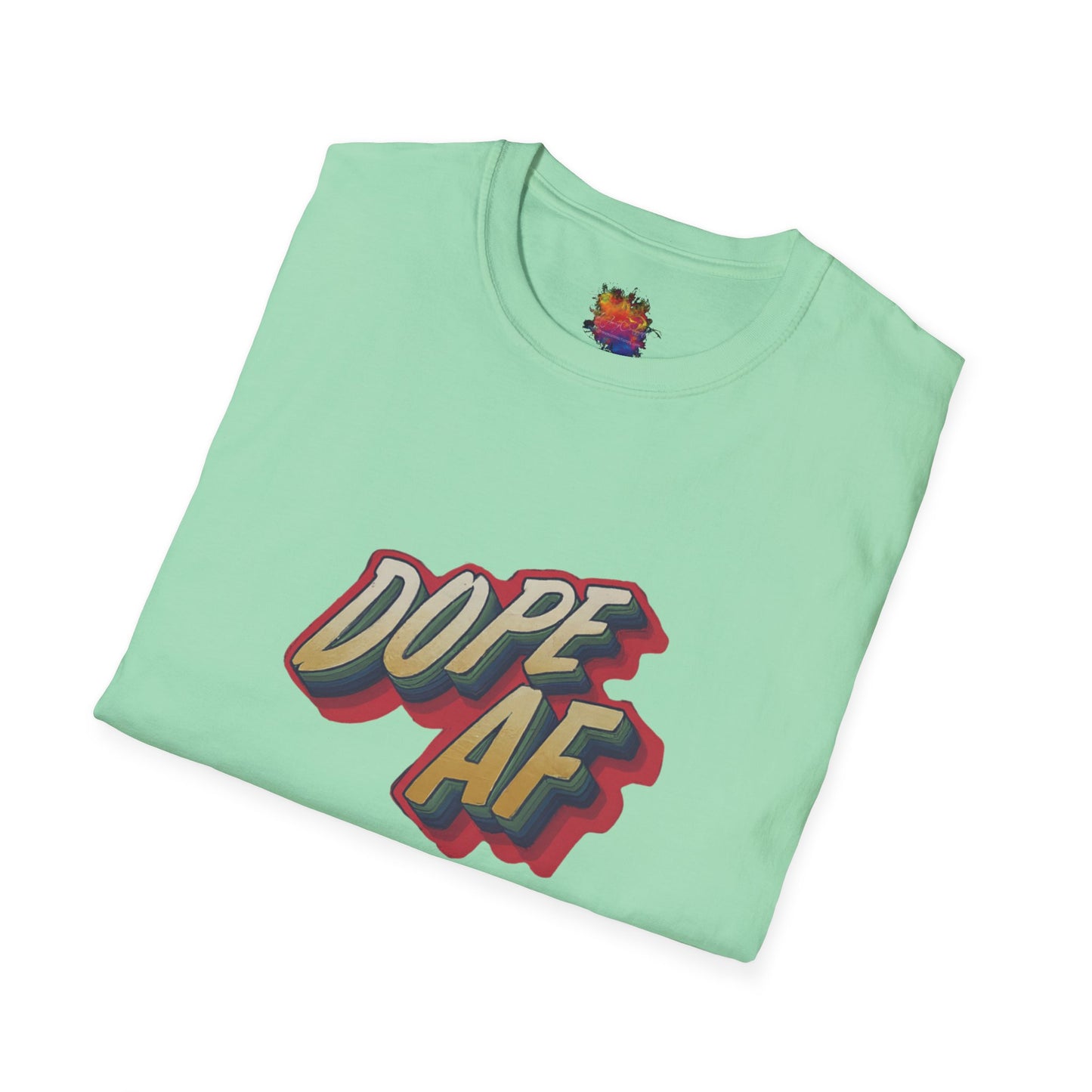 Dope AF Graphic Unisex Softstyle T-Shirt