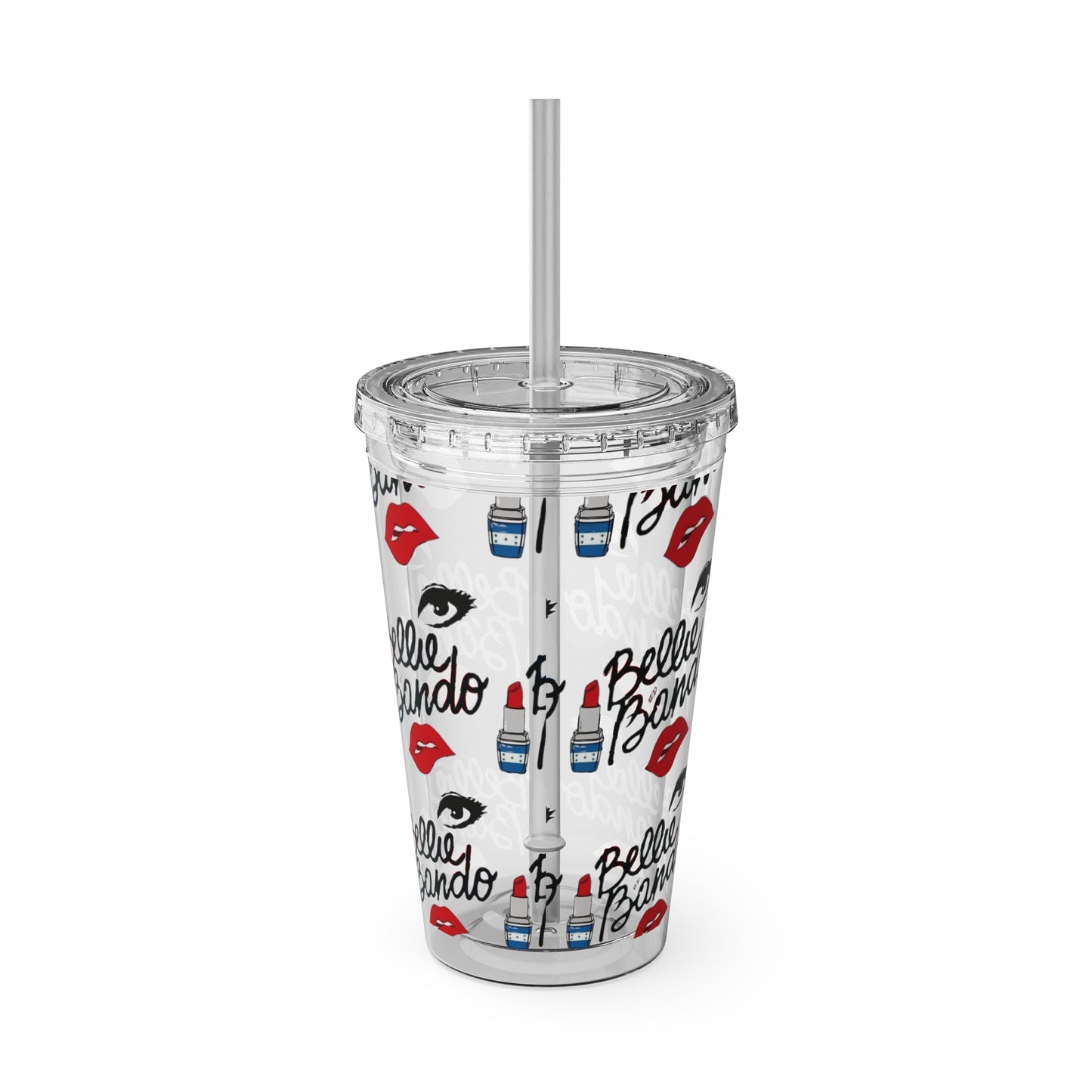 BELLIE BANDO Sunsplash Tumbler with Straw, 16oz