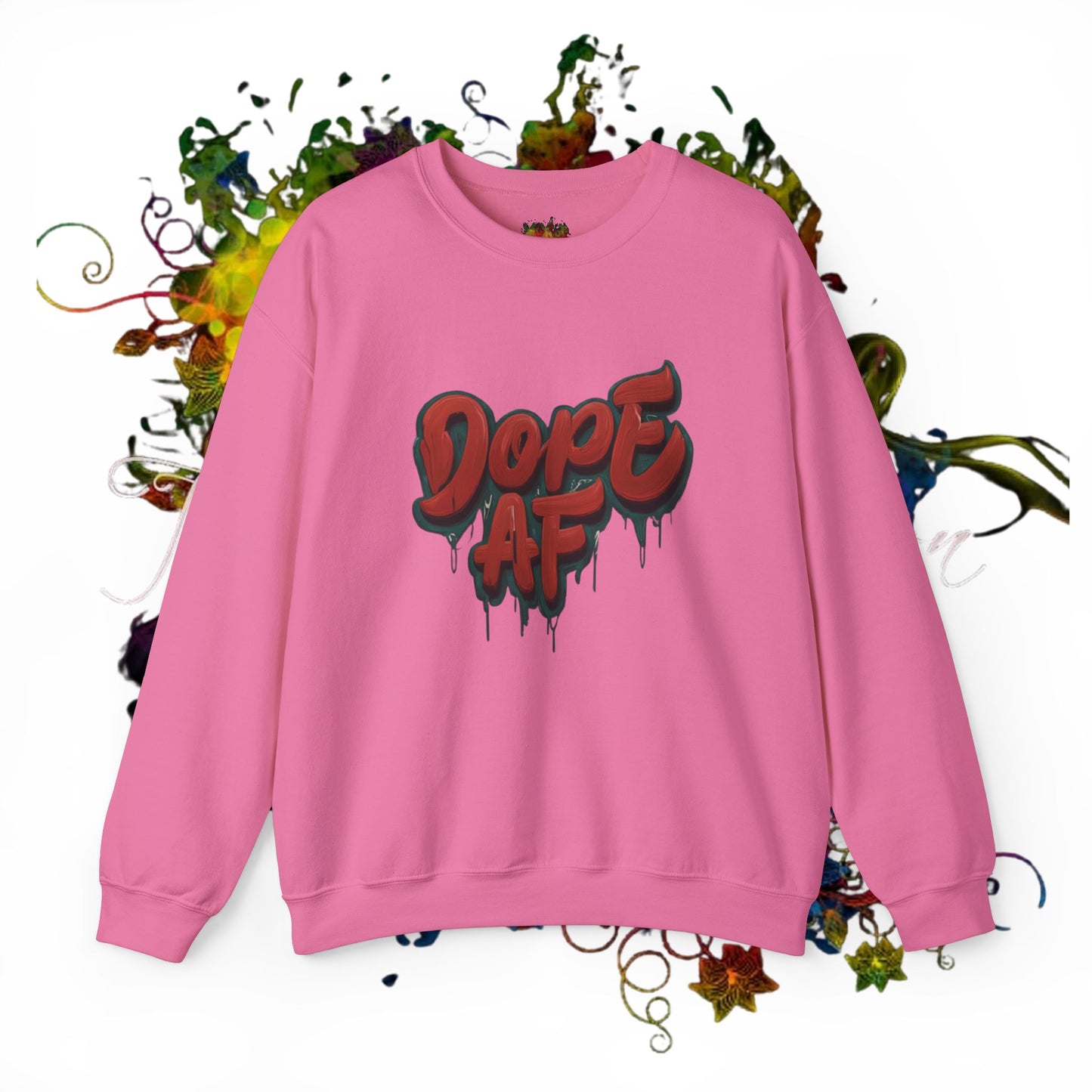 DOPE AF Unisex Heavy Blend™ Crewneck Sweatshirt